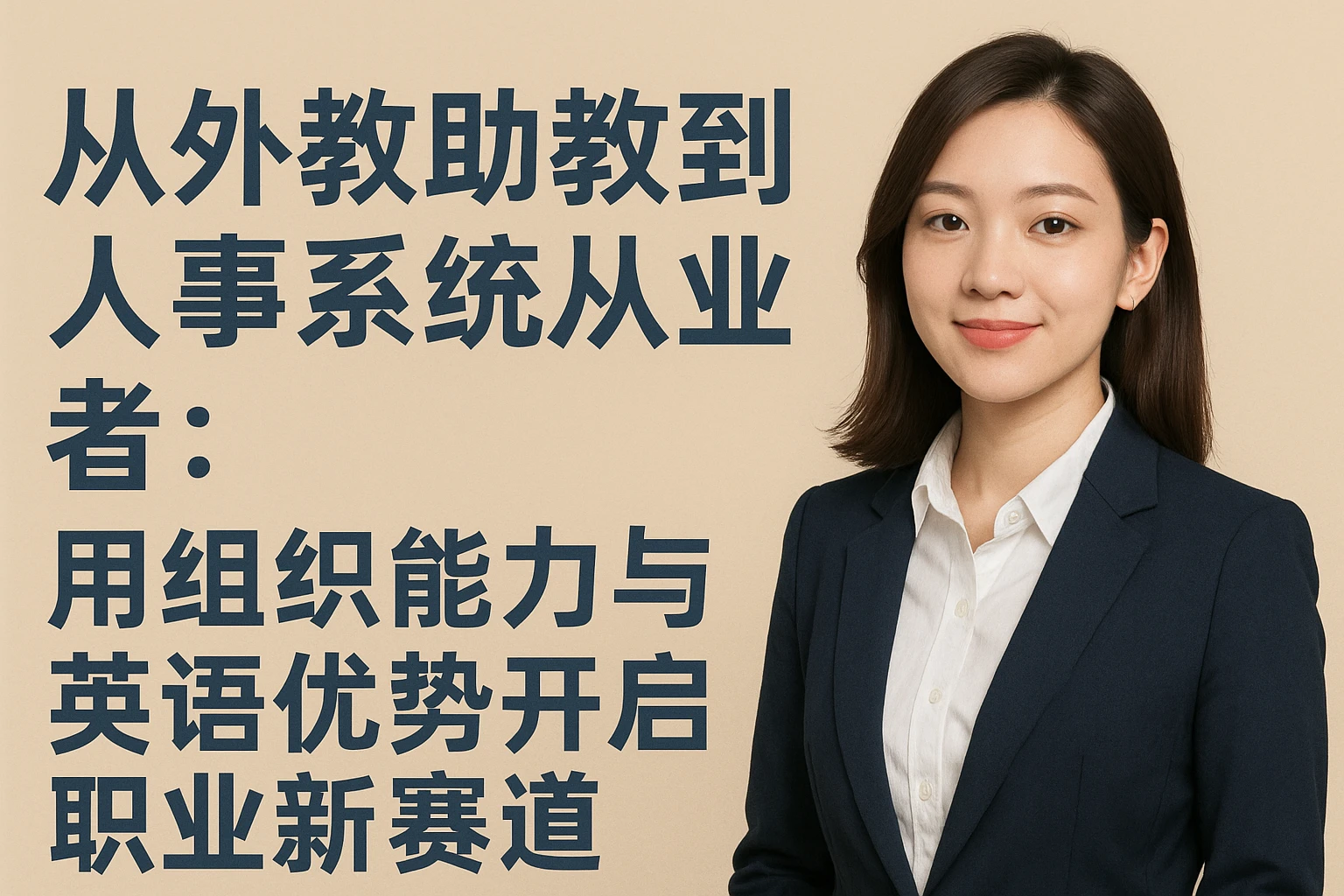 从外教助教到人事系统从业者：用组织能力与英语优势开启职业新赛道