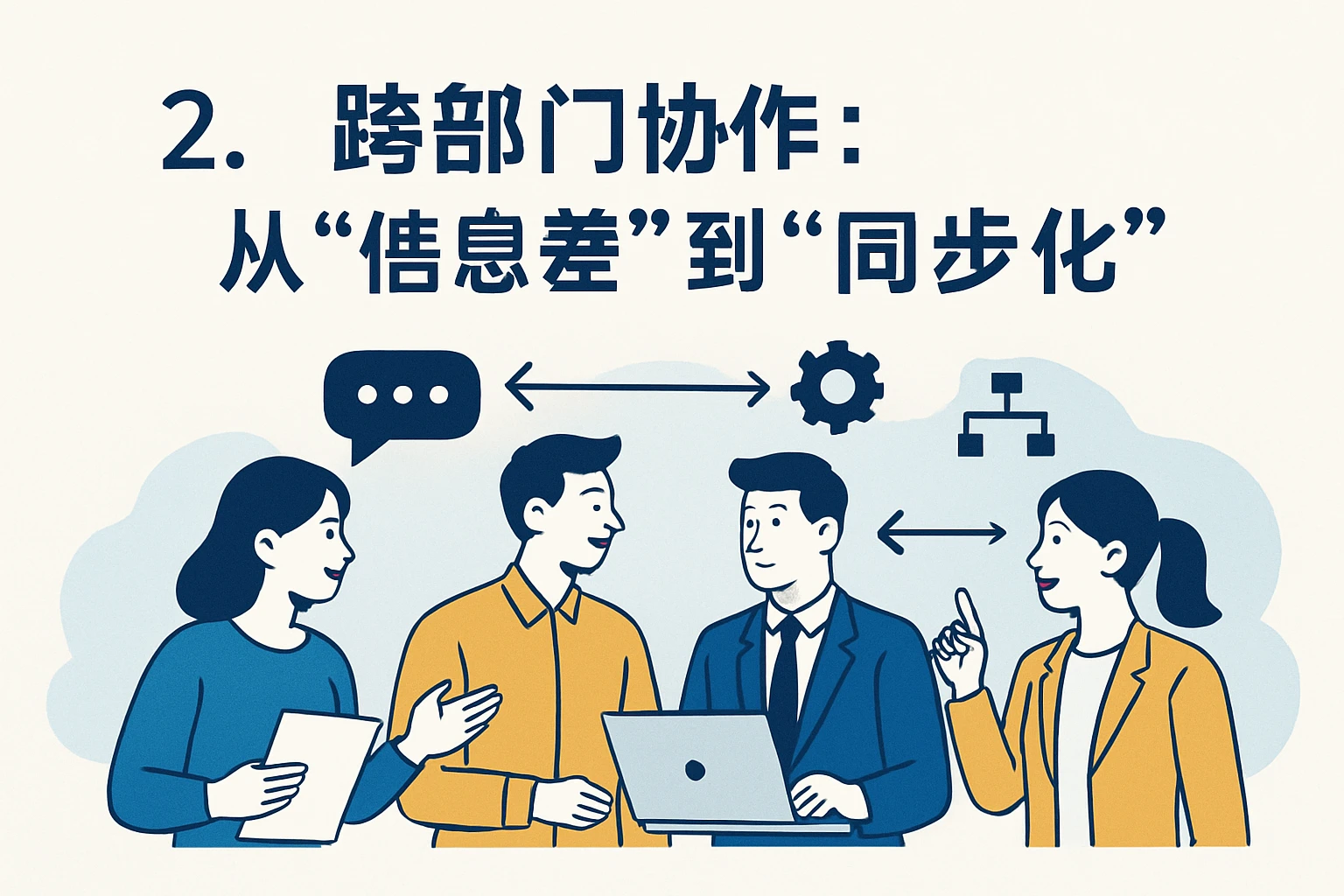 2. 跨部门协作：从“信息差”到“同步化”