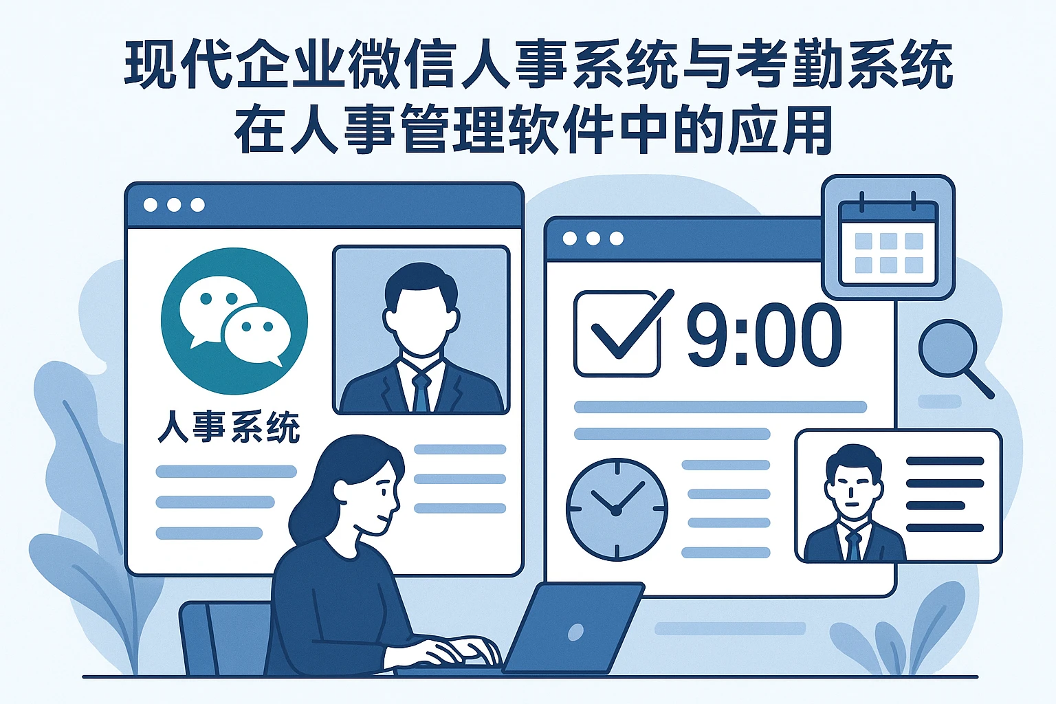 现代企业微信人事系统与考勤系统在人事管理软件中的应用
