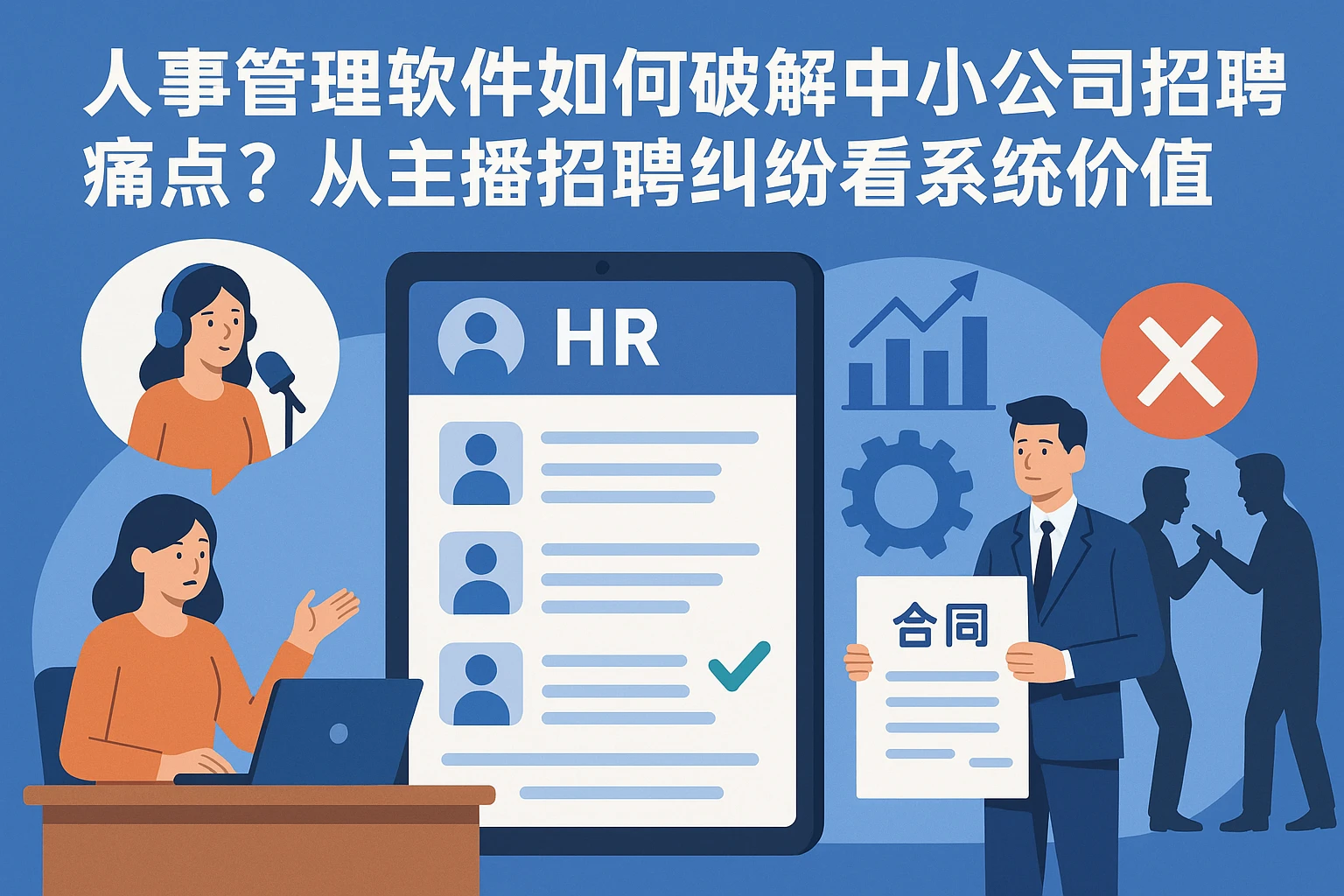 人事管理软件如何破解中小公司招聘痛点?从主播招聘纠纷看系统价值
