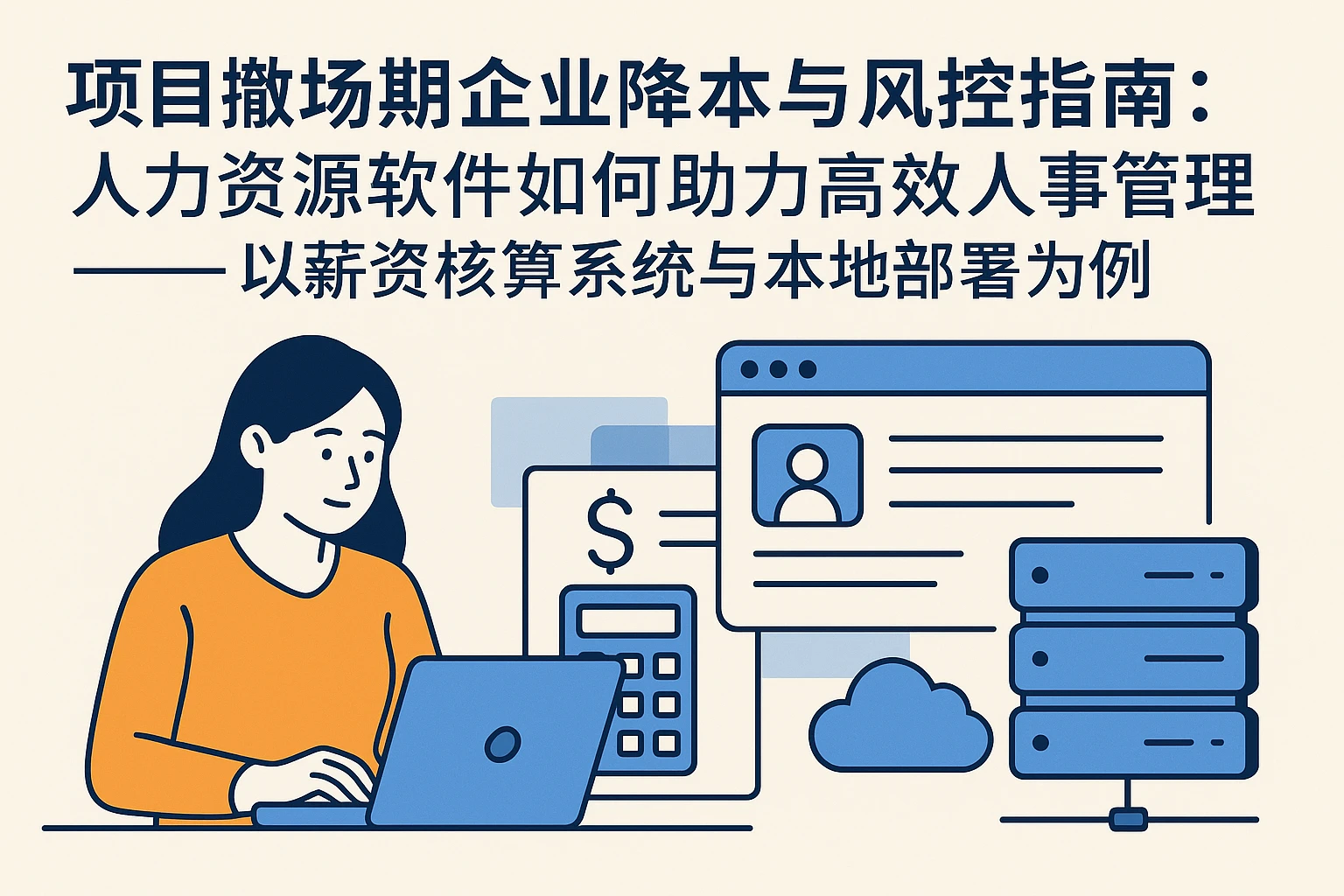 项目撤场期企业降本与风控指南：人力资源软件如何助力高效人事管理——以薪资核算系统与本地部署为例