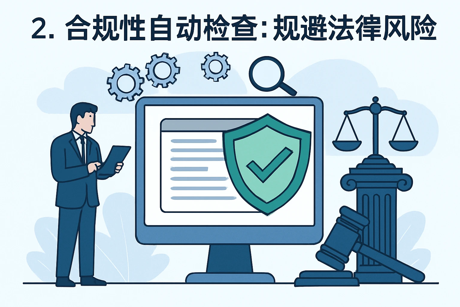 2. 合规性自动检查：规避法律风险