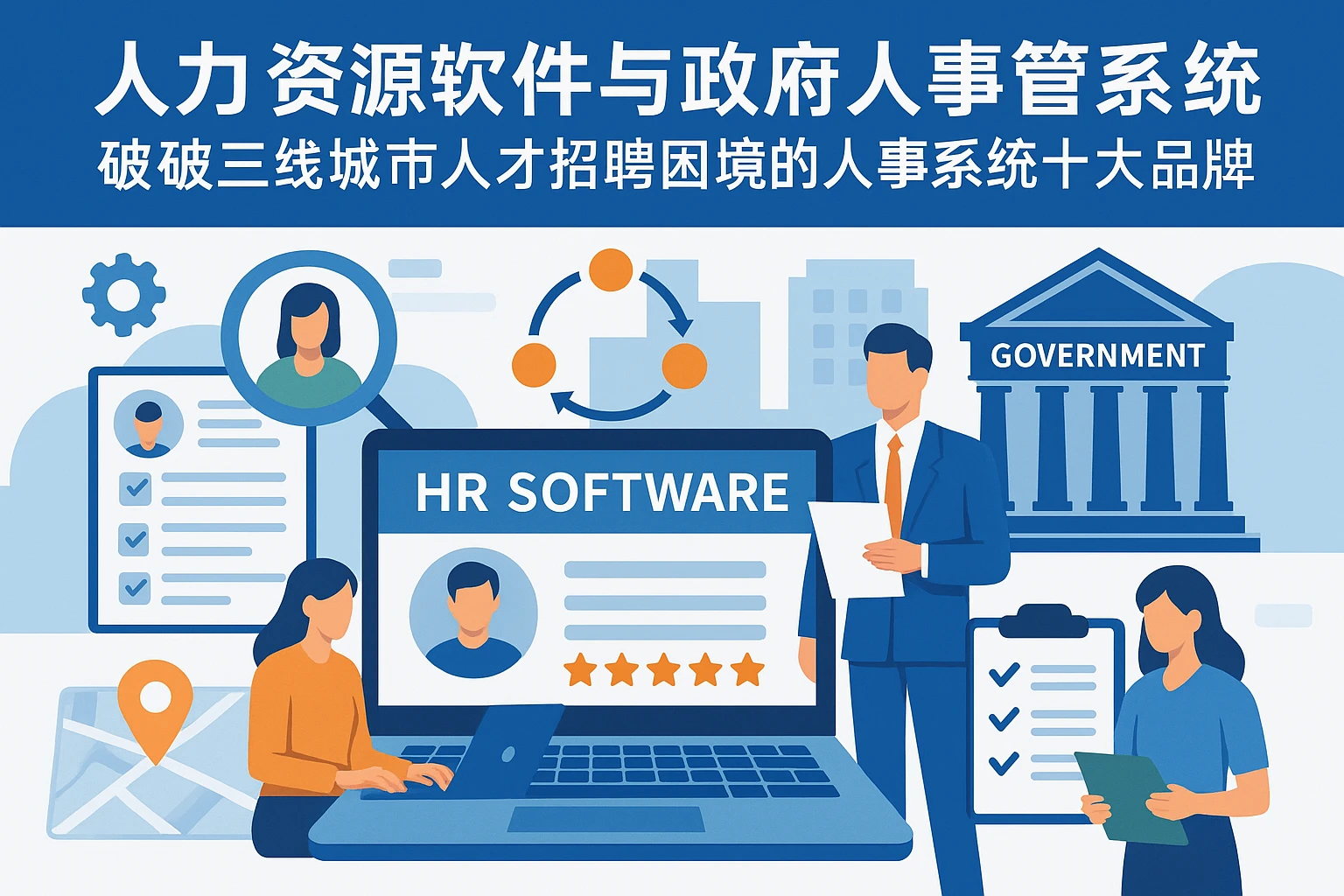 人力资源软件与政府人事管理系统:破解三线城市人才招聘困境的人事系统十大品牌解决方案