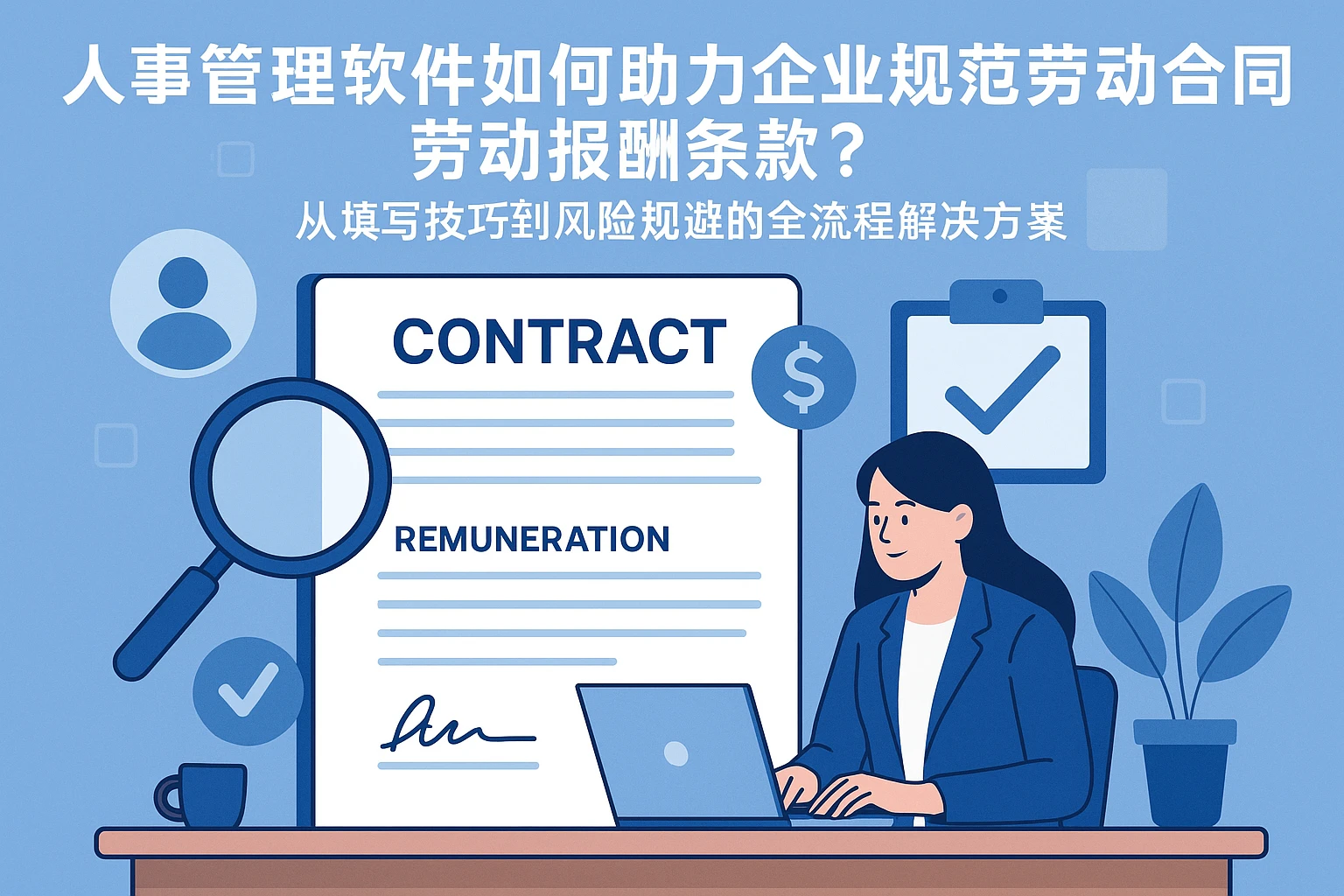 人事管理软件如何助力企业规范劳动合同劳动报酬条款？——从填写技巧到风险规避的全流程解决方案
