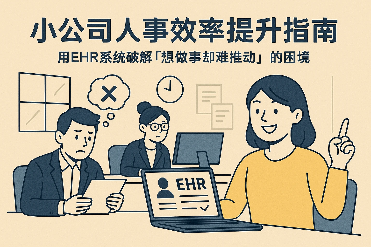 小公司人事效率提升指南：用EHR系统破解「想做事却难推动」的困境