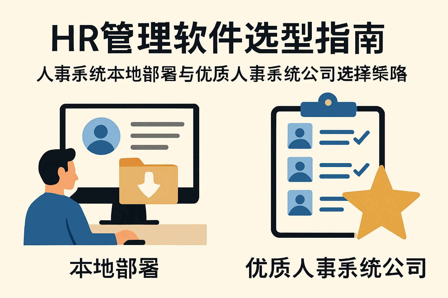 HR管理软件选型指南：人事系统本地部署与优质人事系统公司选择策略