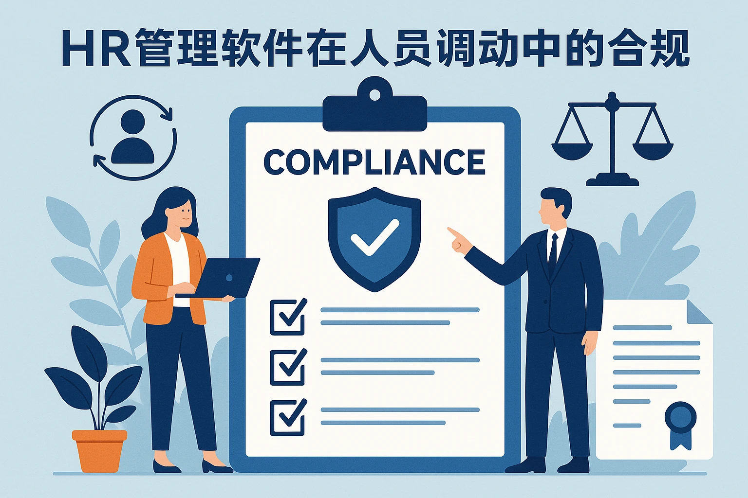 HR管理软件在人员调动中的合规性保障