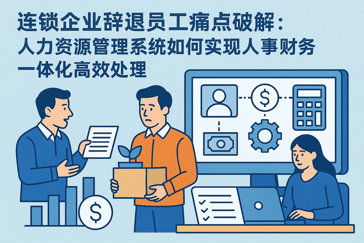 连锁企业辞退员工痛点破解：人力资源管理系统如何实现人事财务一体化高效处理