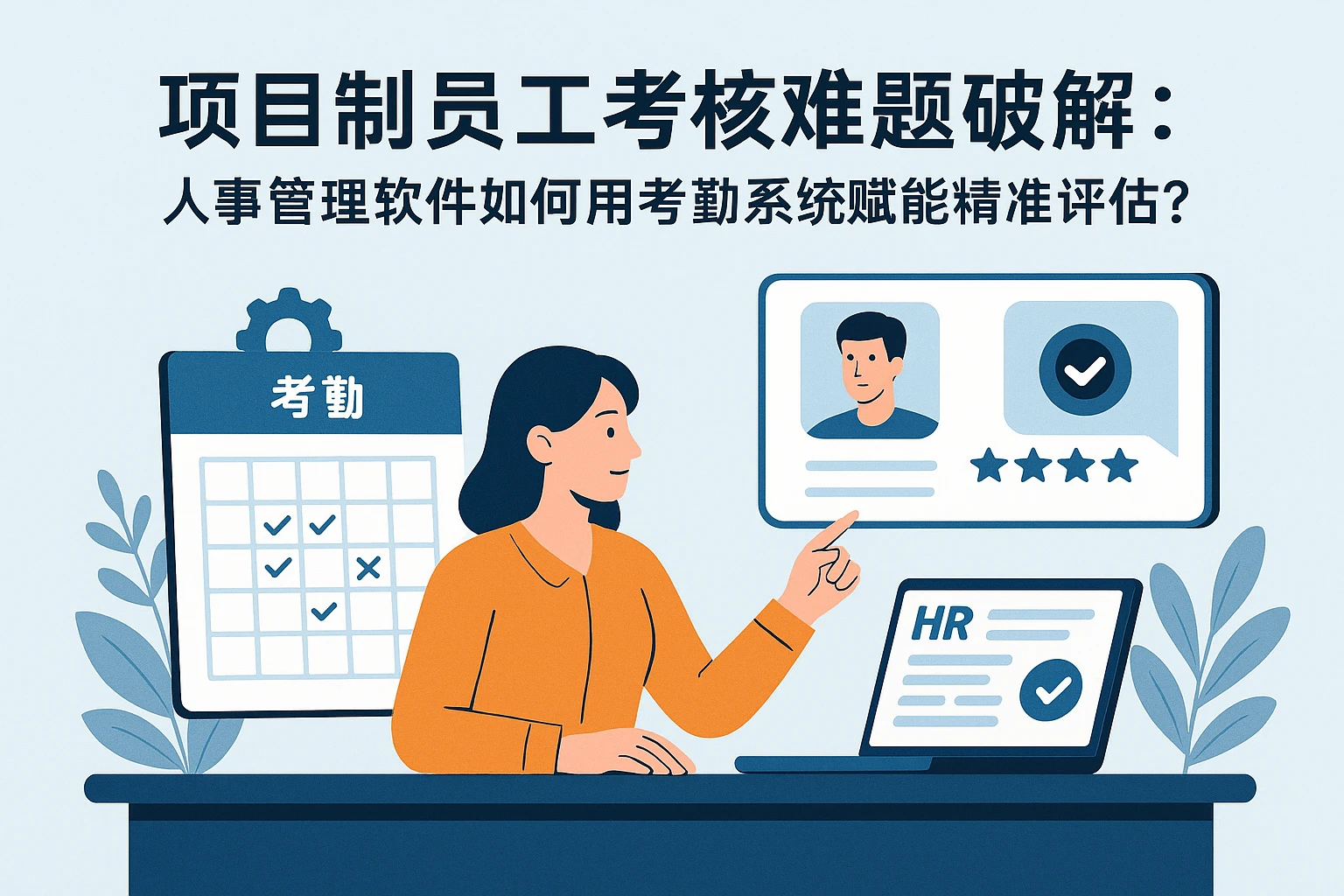 项目制员工考核难题破解:人事管理软件如何用考勤系统赋能精准评估?