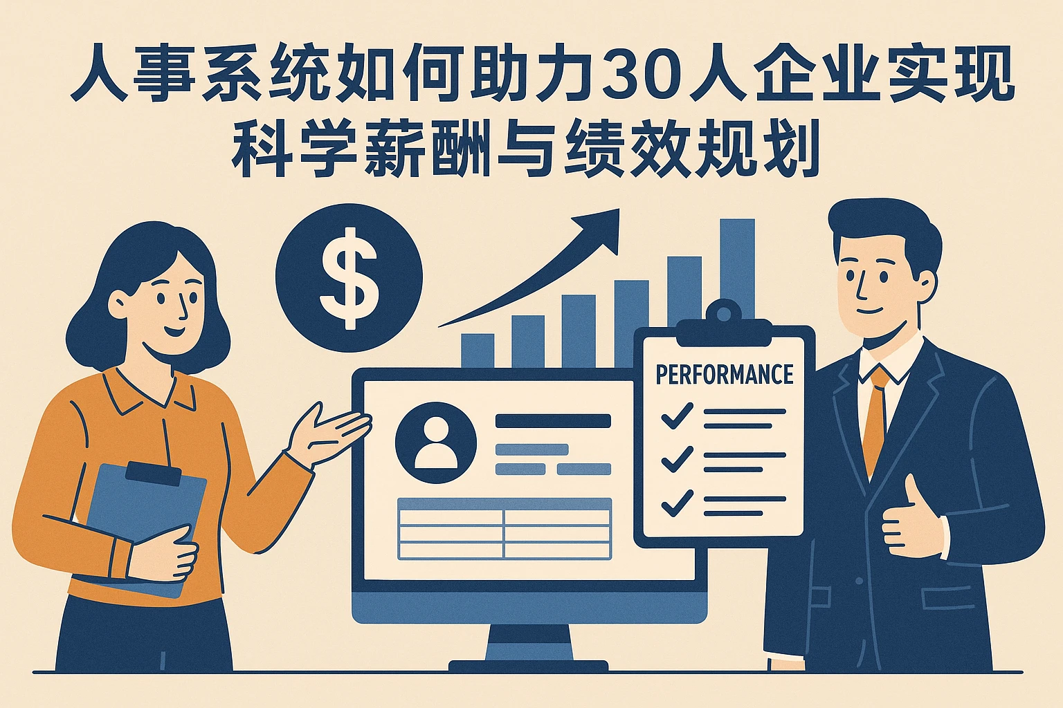 人事系统如何助力30人企业实现科学薪酬与绩效规划