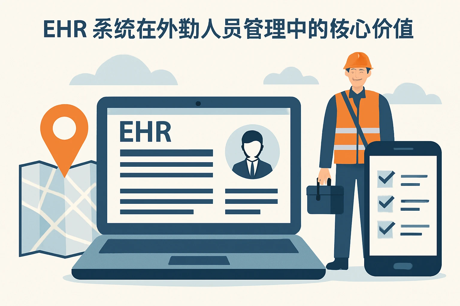 ehr系统在外勤人员管理中的核心价值