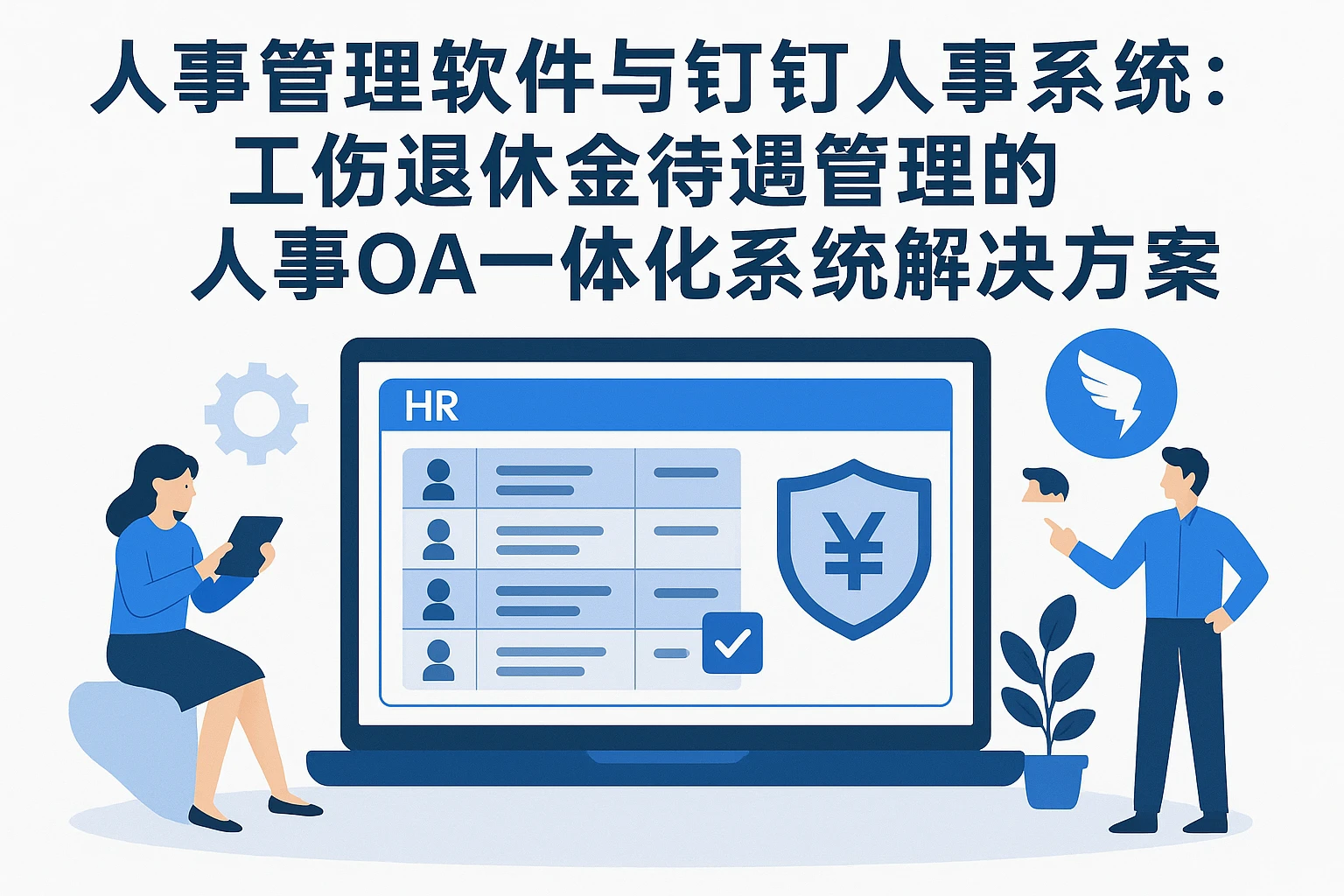 人事管理软件与钉钉人事系统：工伤退休金待遇管理的人事OA一体化系统解决方案