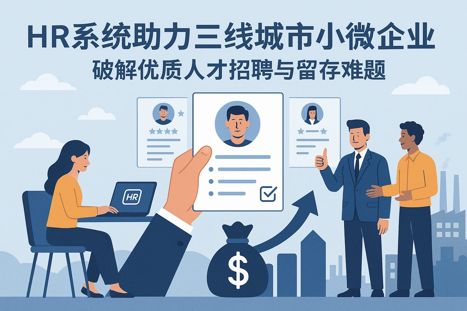 HR系统助力三线城市小微企业:破解优质人才招聘与留存难题