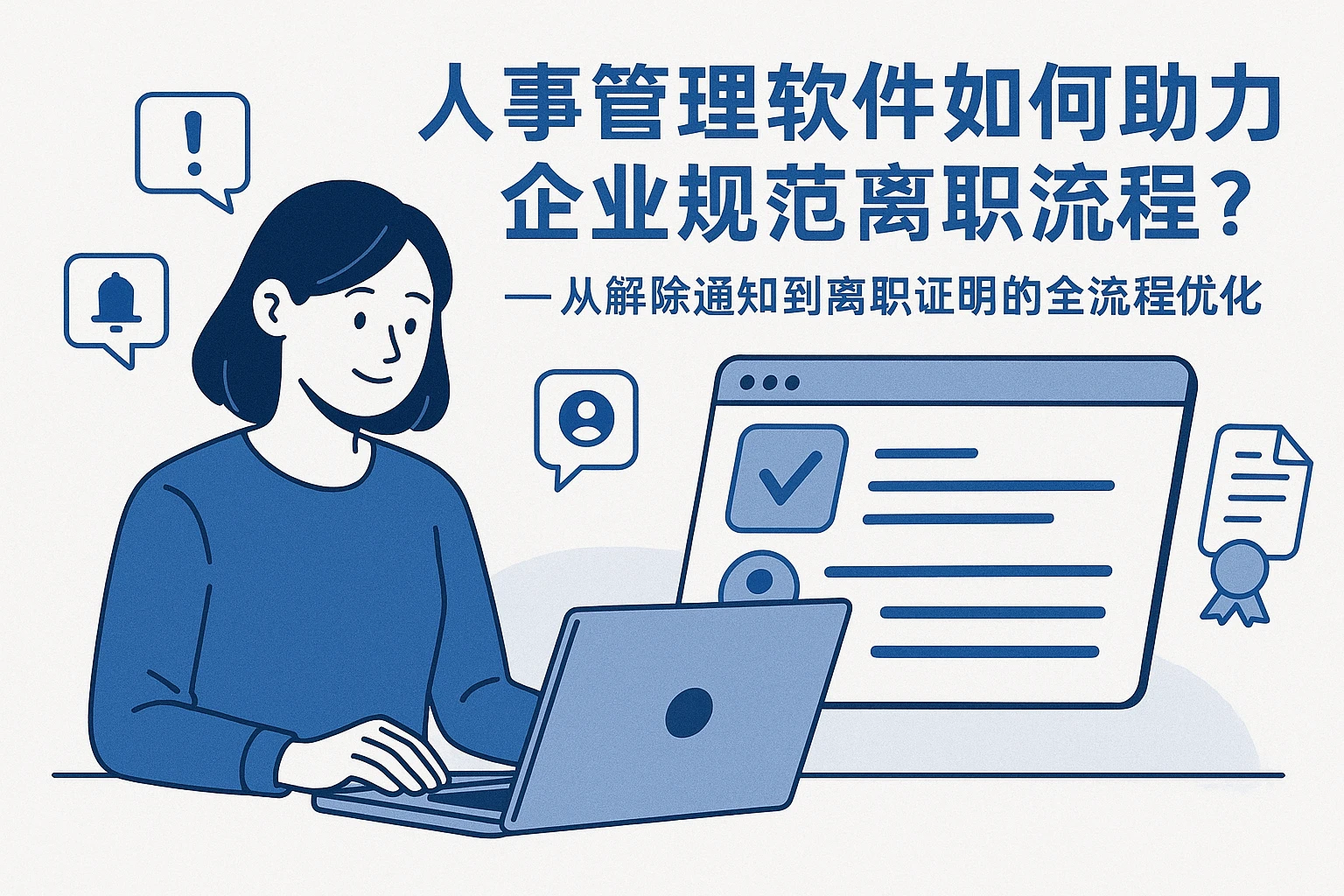 人事管理软件如何助力企业规范离职流程？——从解除通知到离职证明的全流程优化
