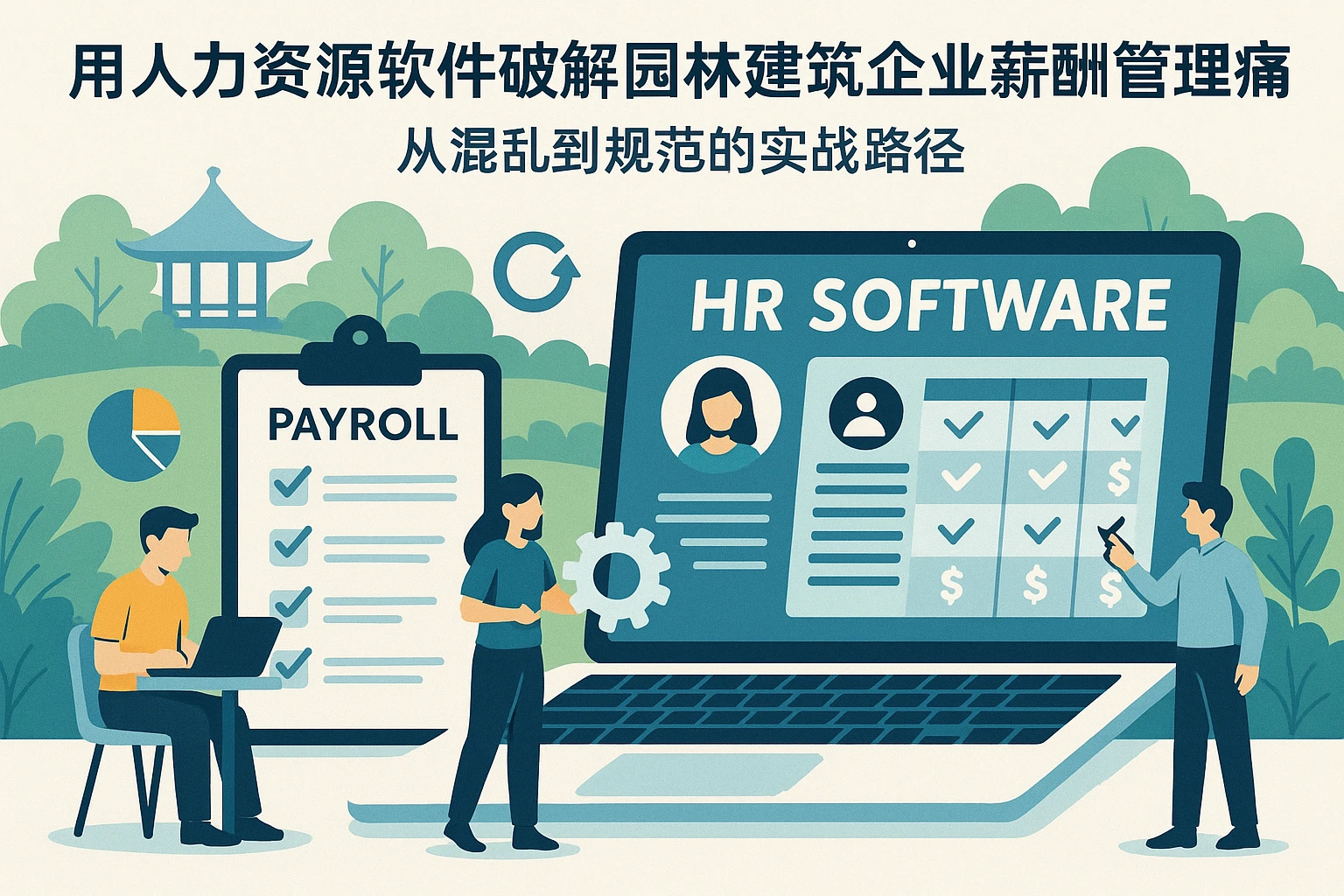 用人力资源软件破解园林建筑企业薪酬管理痛点:从混乱到规范的实战路径
