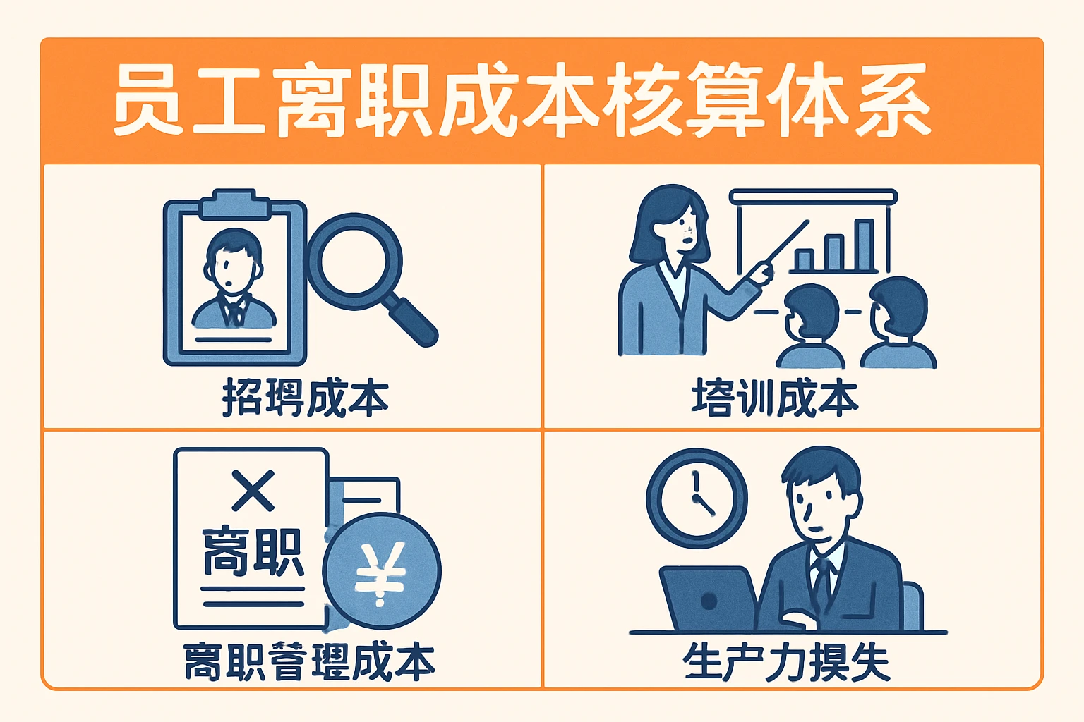 员工离职成本核算体系