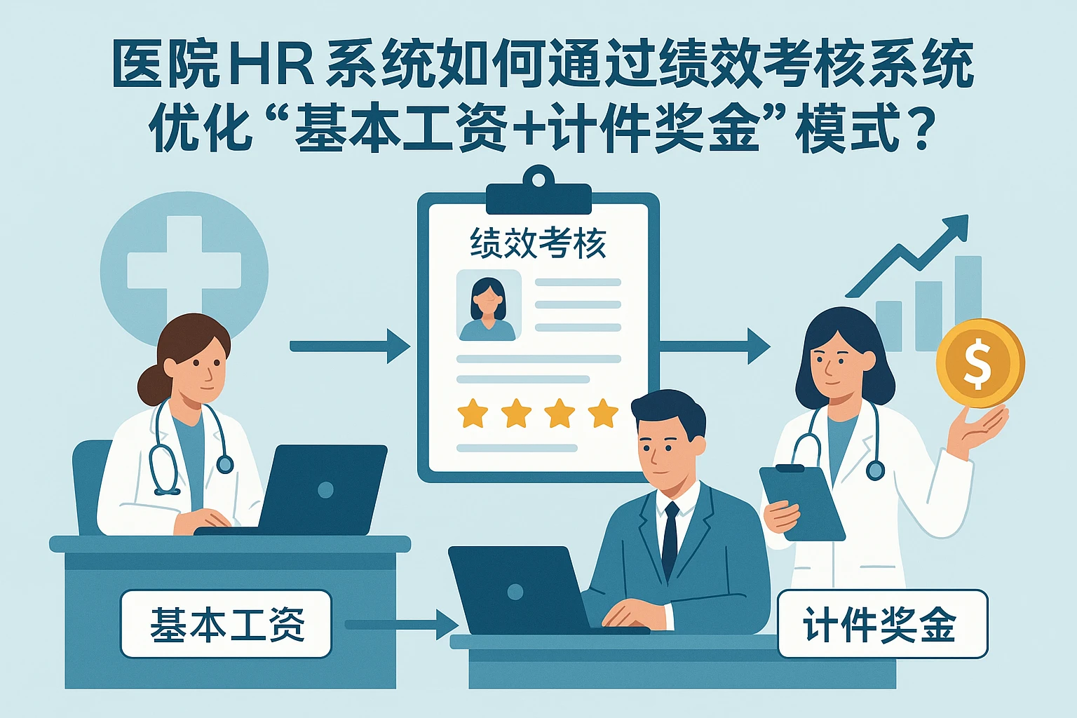 医院HR系统如何通过绩效考核系统优化“基本工资+计件奖金”模式？