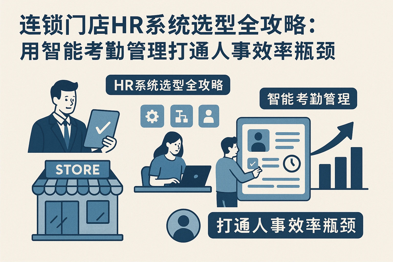 连锁门店HR系统选型全攻略：用智能考勤管理打通人事效率瓶颈