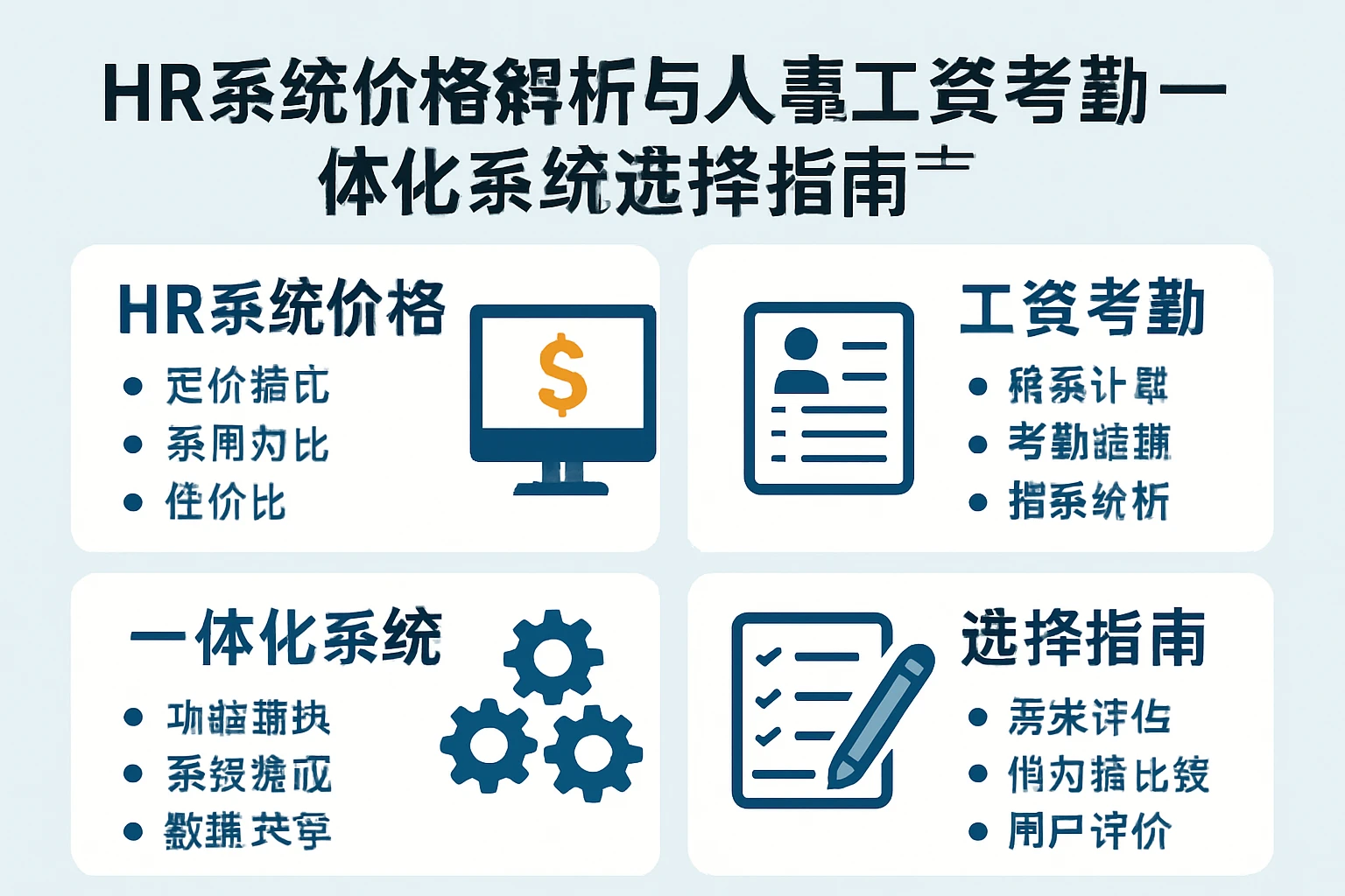 HR系统价格解析与人事工资考勤一体化系统选择指南
