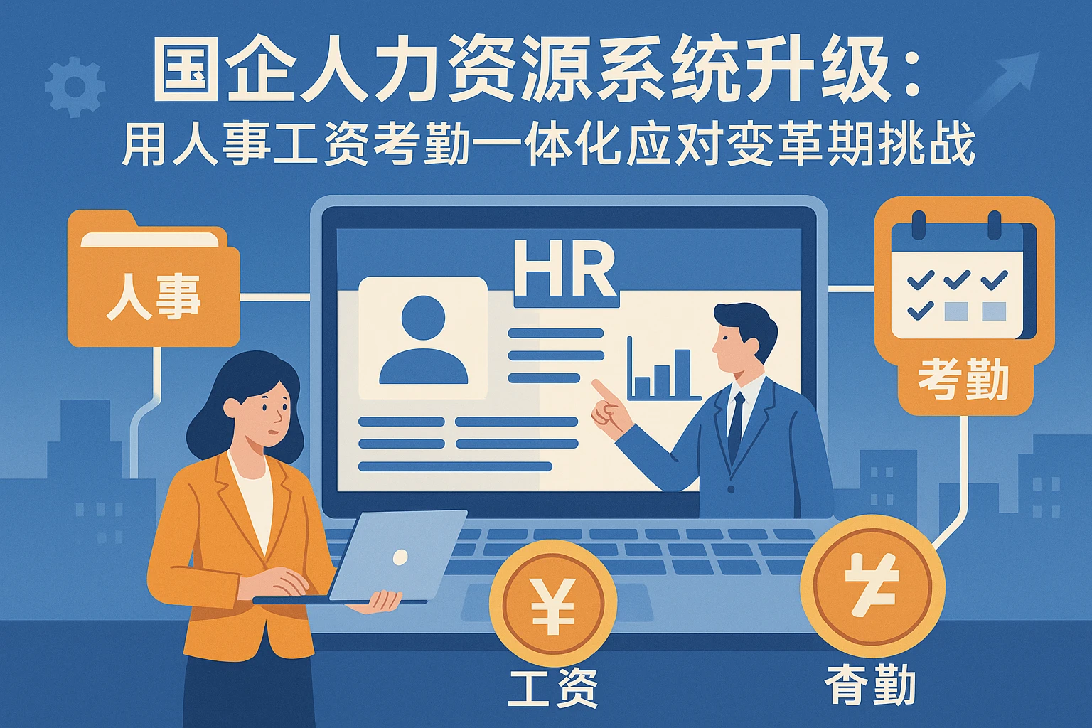 国企人力资源系统升级：用人事工资考勤一体化应对变革期挑战