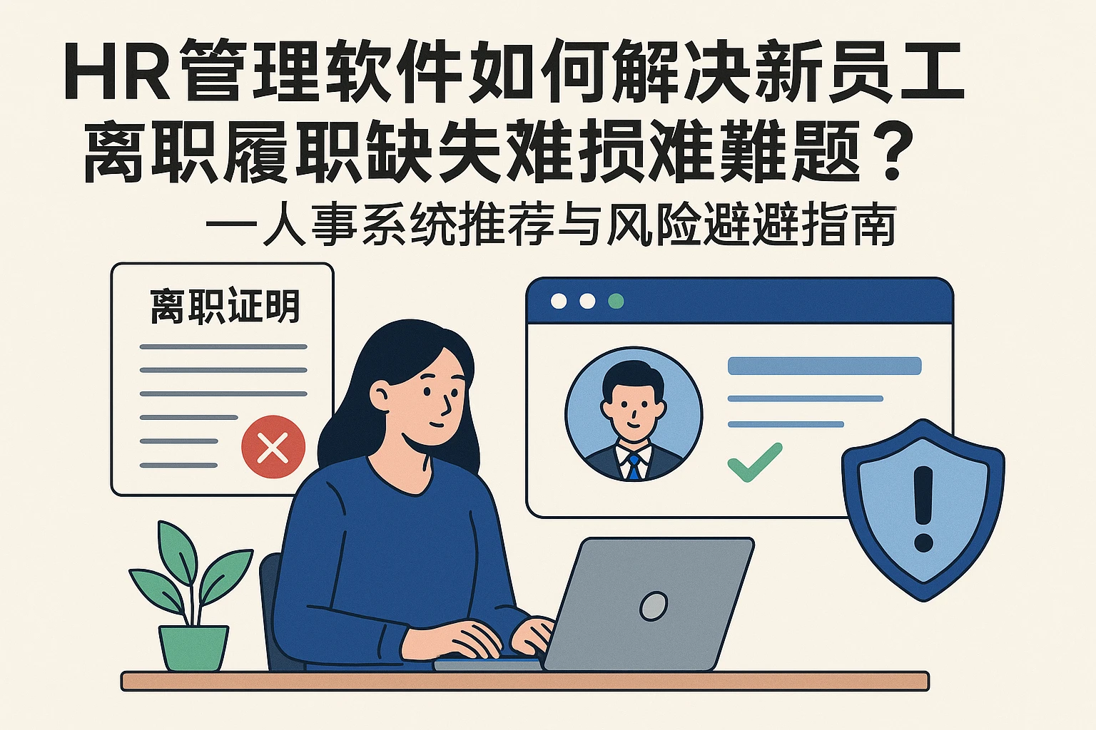 HR管理软件如何解决新员工离职证明缺失难题？——人事系统推荐与风险规避指南
