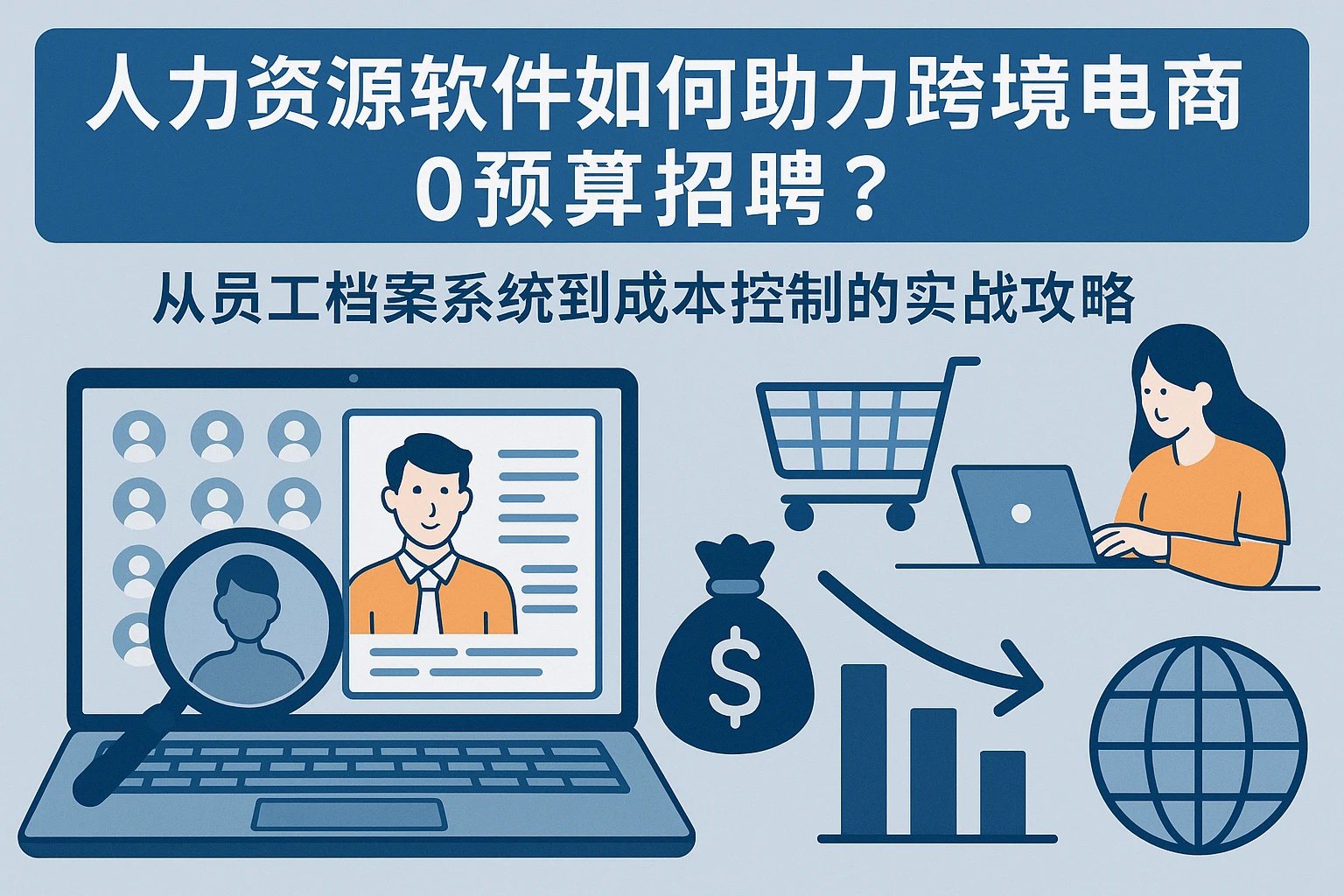 人力资源软件如何助力跨境电商0预算招聘?从员工档案系统到成本控制的实战攻略