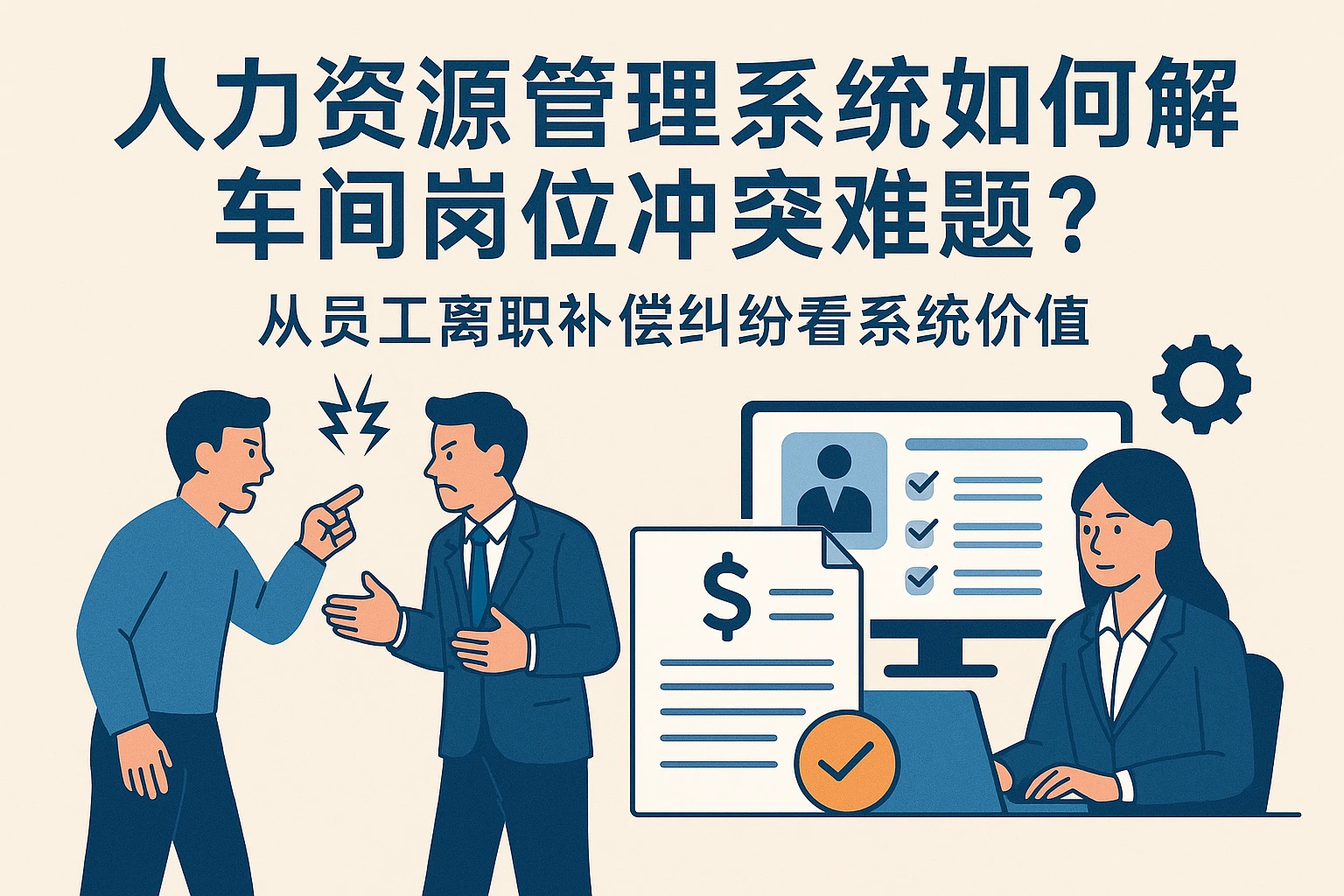 人力资源管理系统如何破解车间岗位冲突难题?从员工离职补偿纠纷看系统价值