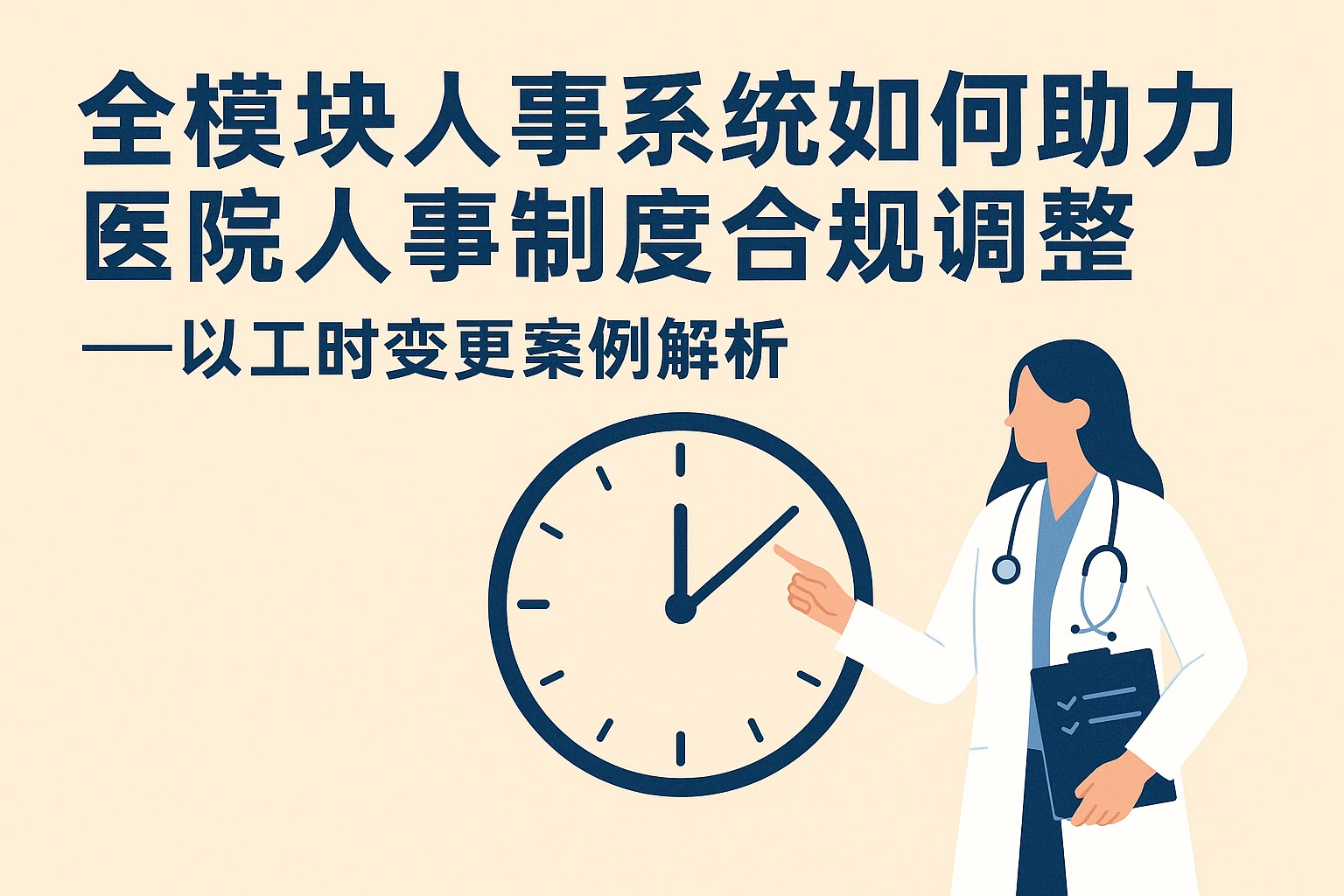 全模块人事系统如何助力医院人事制度合规调整——以工时变更案例解析