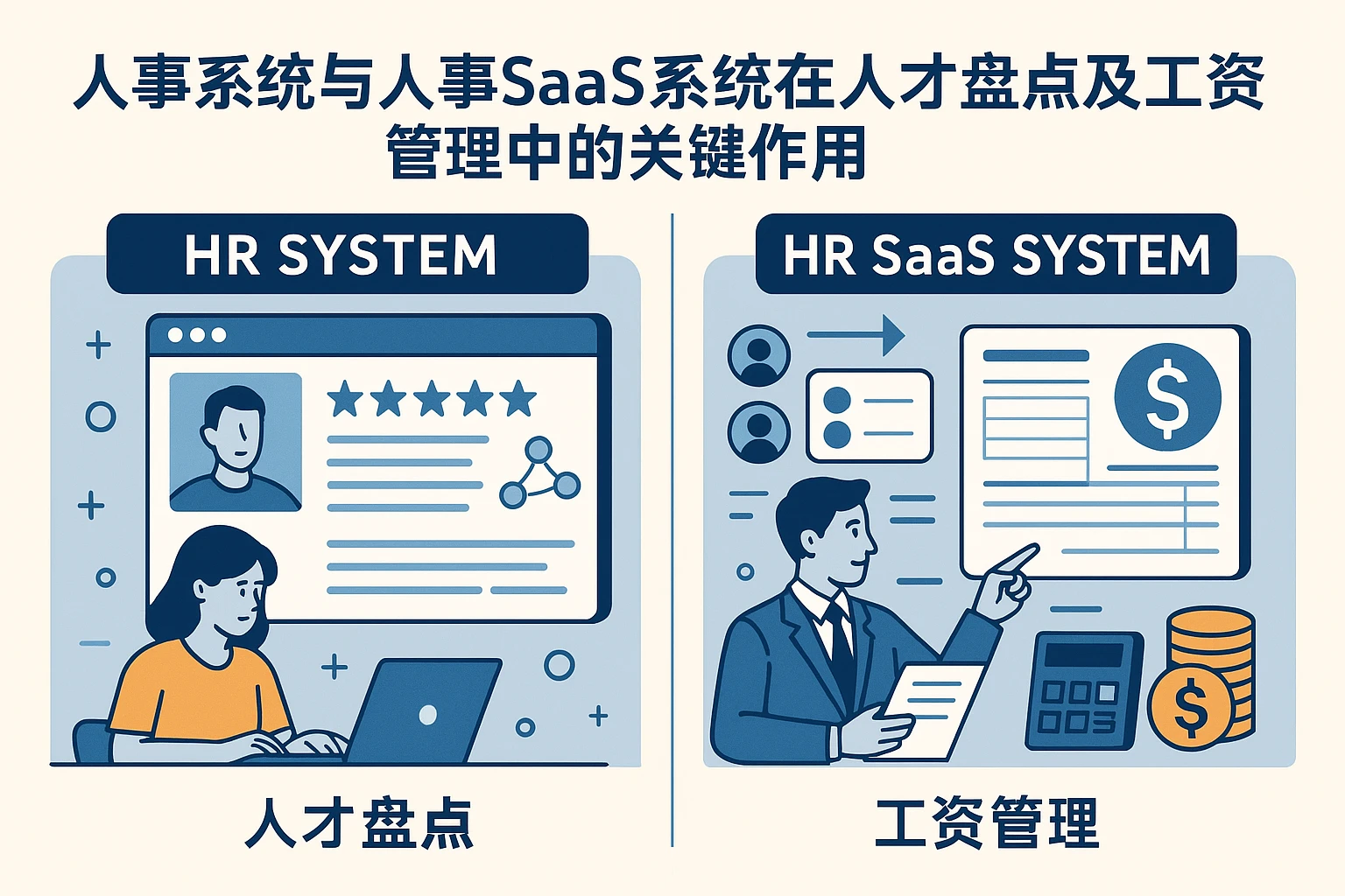 人事系统与人事SaaS系统在人才盘点及工资管理中的关键作用