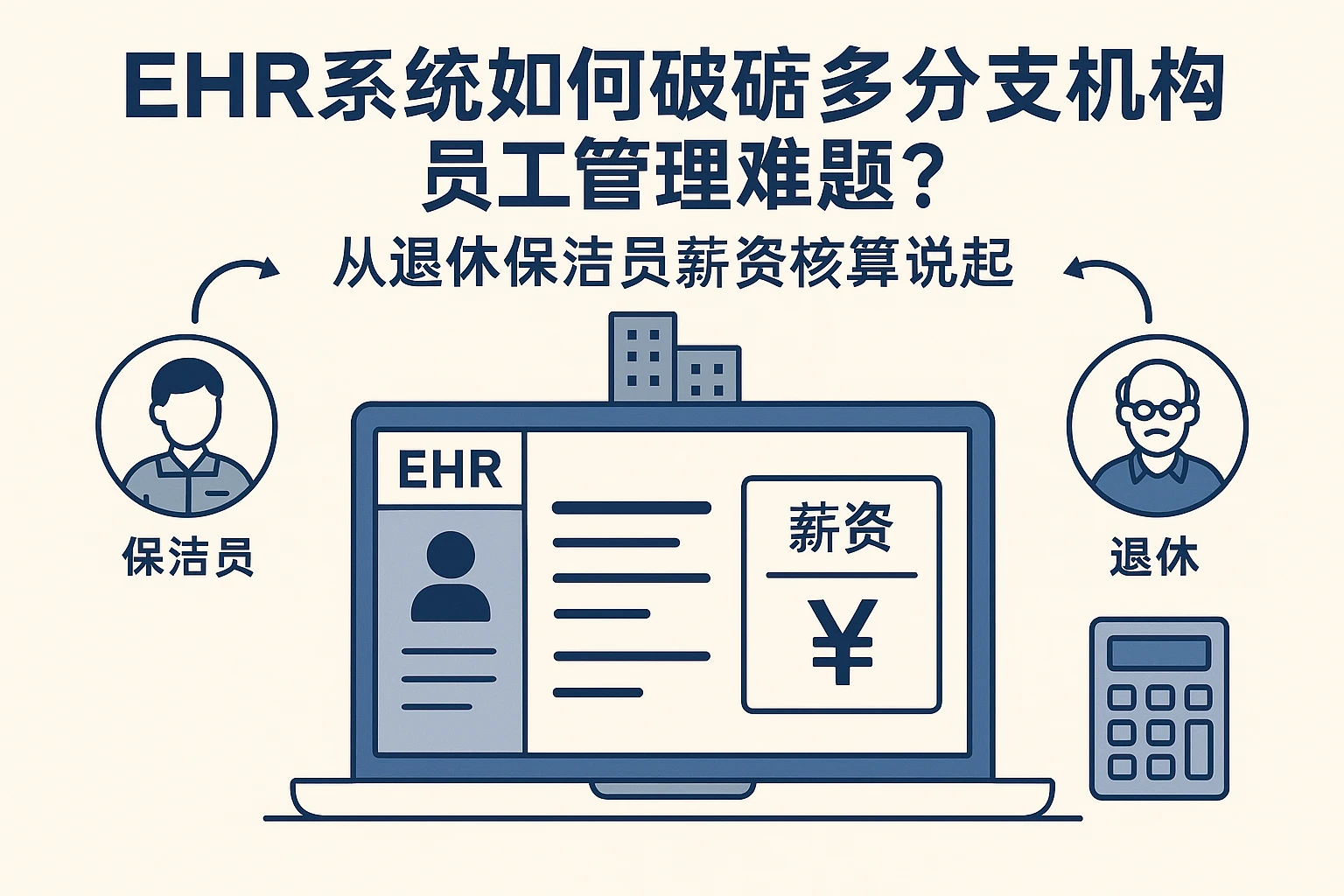 EHR系统如何破解多分支机构员工管理难题？从退休保洁员薪资核算说起