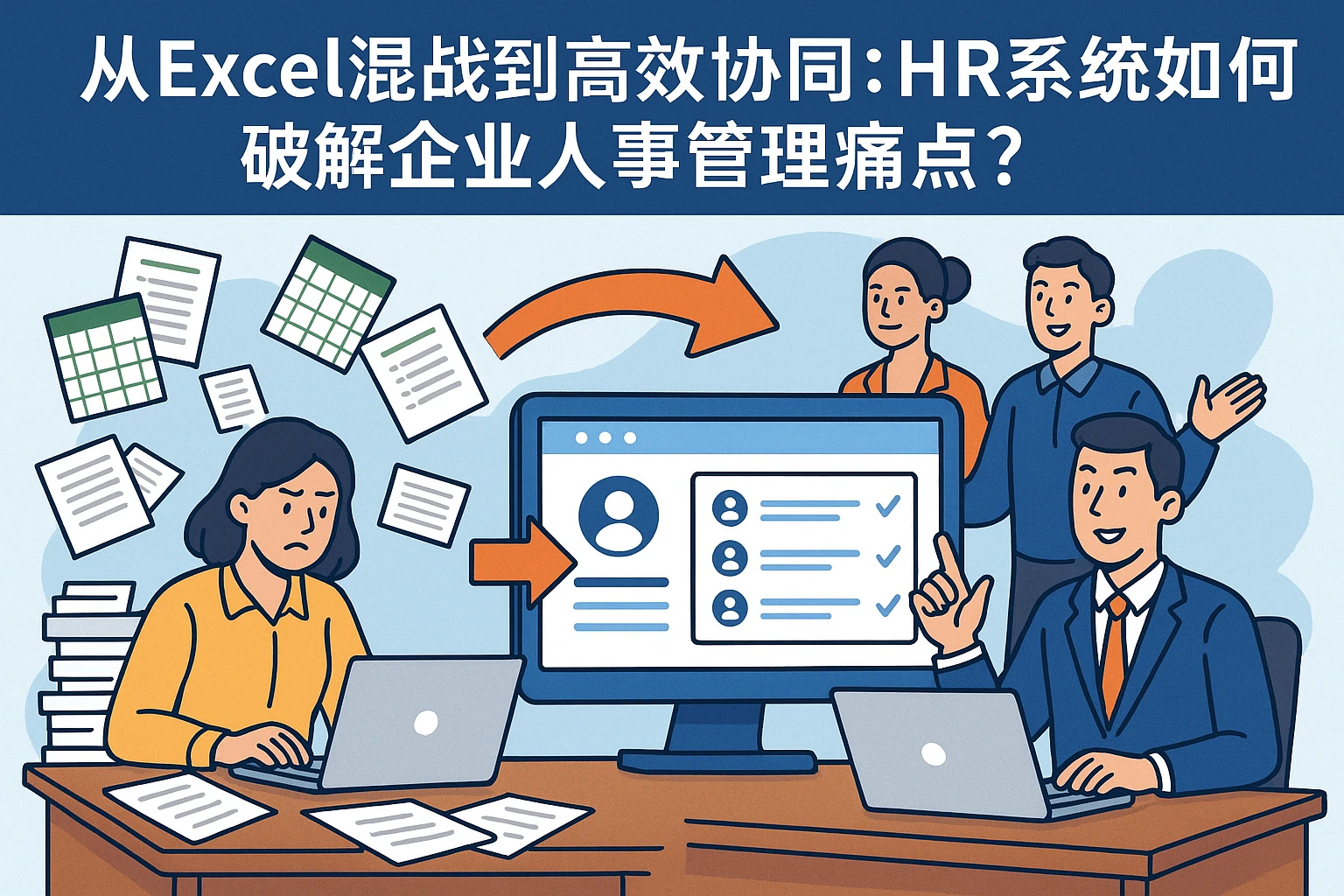 从Excel混战到高效协同：HR系统如何破解企业人事管理痛点？