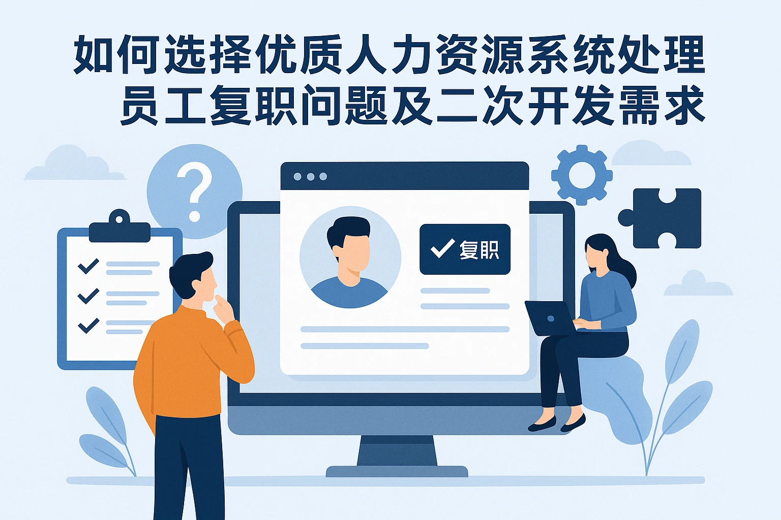 如何选择优质人力资源系统处理员工复职问题及二次开发需求