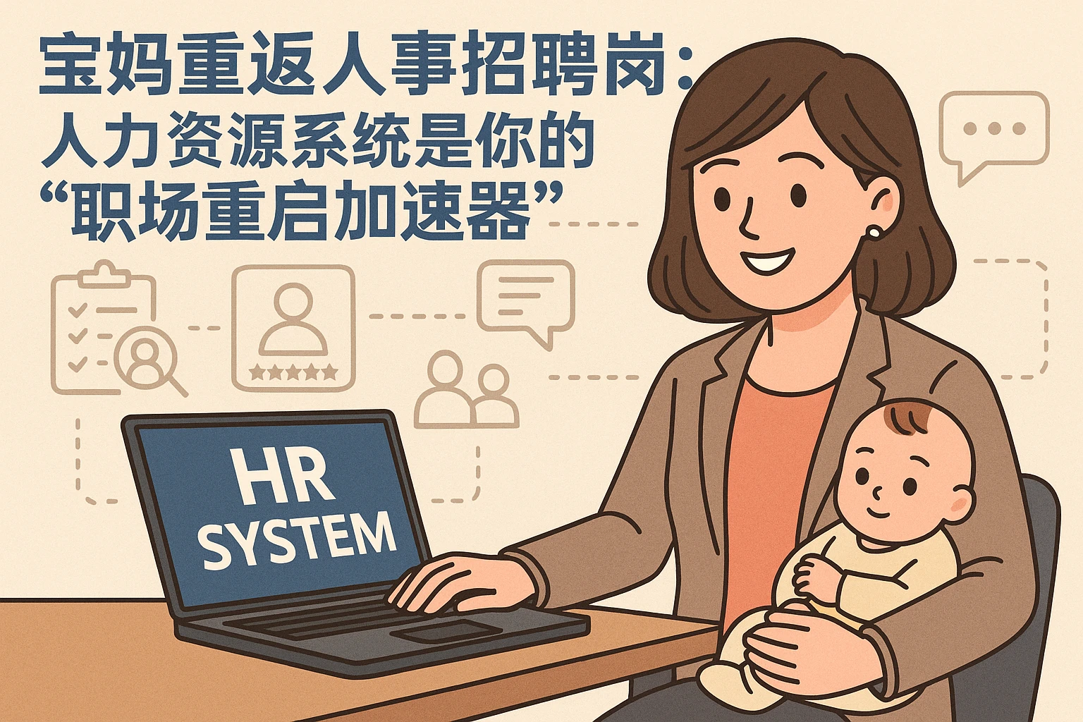 宝妈重返人事招聘岗：人力资源系统是你的“职场重启加速器”