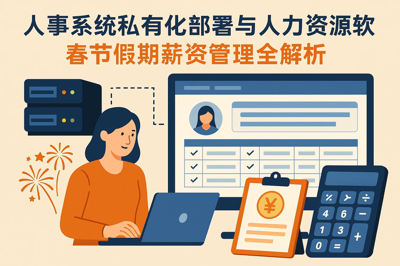 人事系统私有化部署与人力资源软件演示:春节假期薪资管理全解析