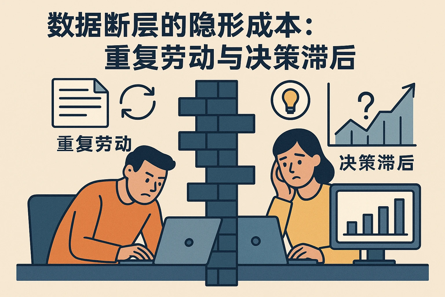 2. 数据断层的隐形成本：重复劳动与决策滞后