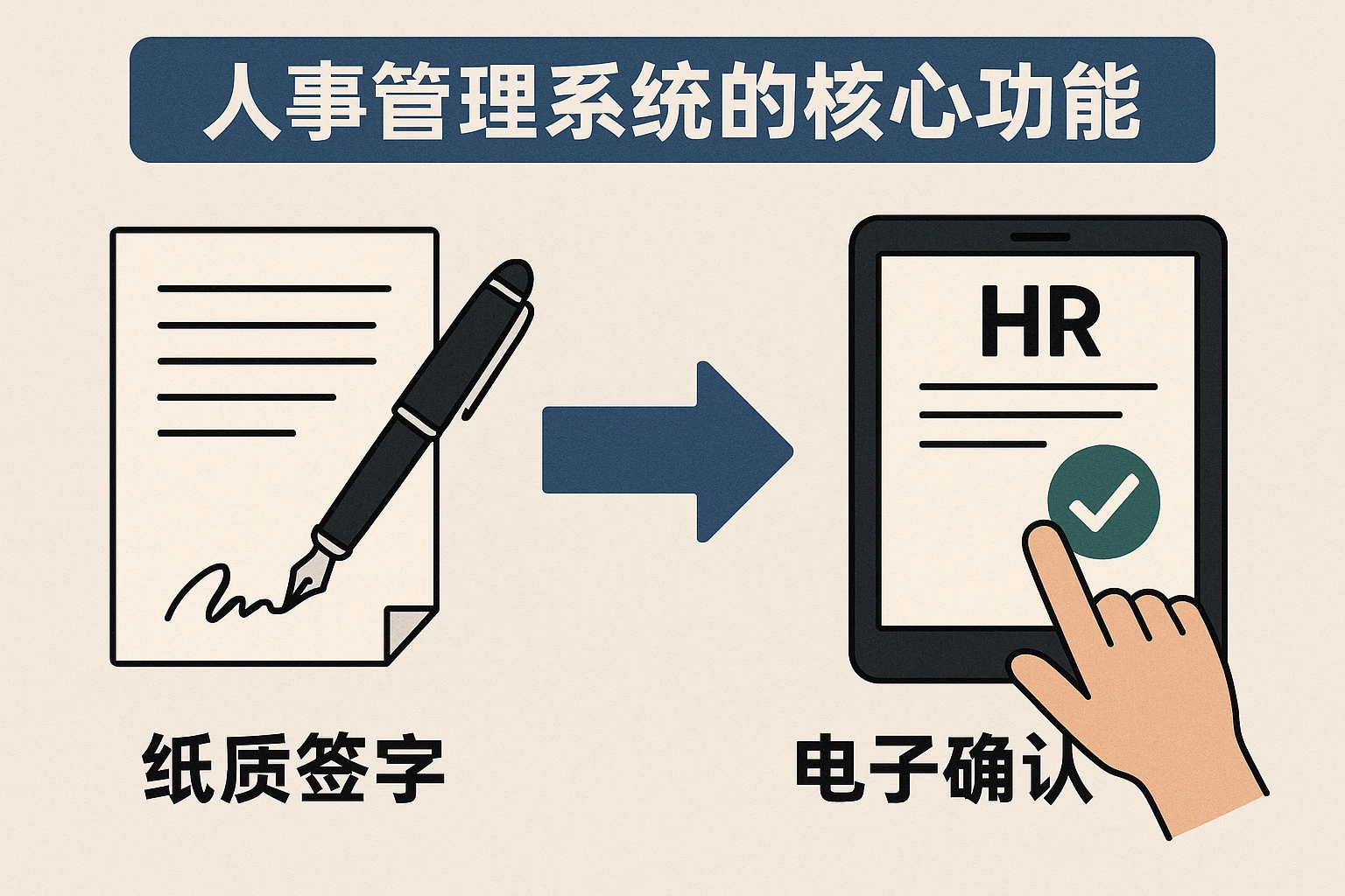 2. 人事管理系统的核心功能:从“纸质签字”到“电子确认”
