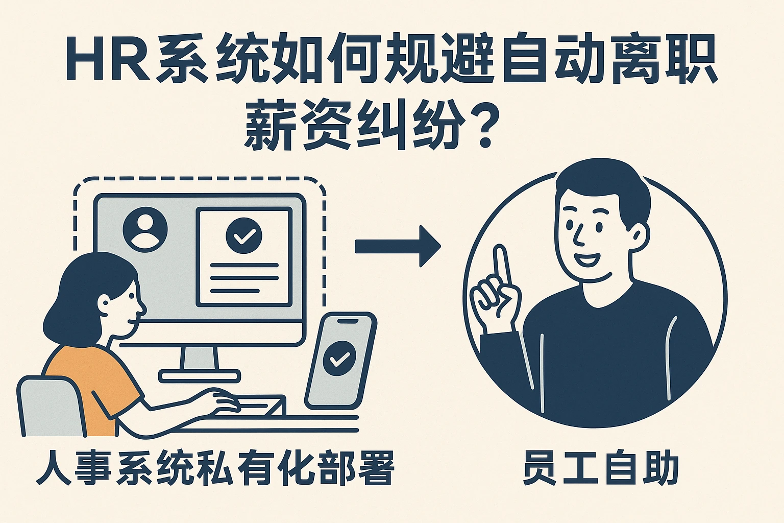 HR系统如何规避自动离职薪资纠纷？人事系统私有化部署与员工自助的解决方案