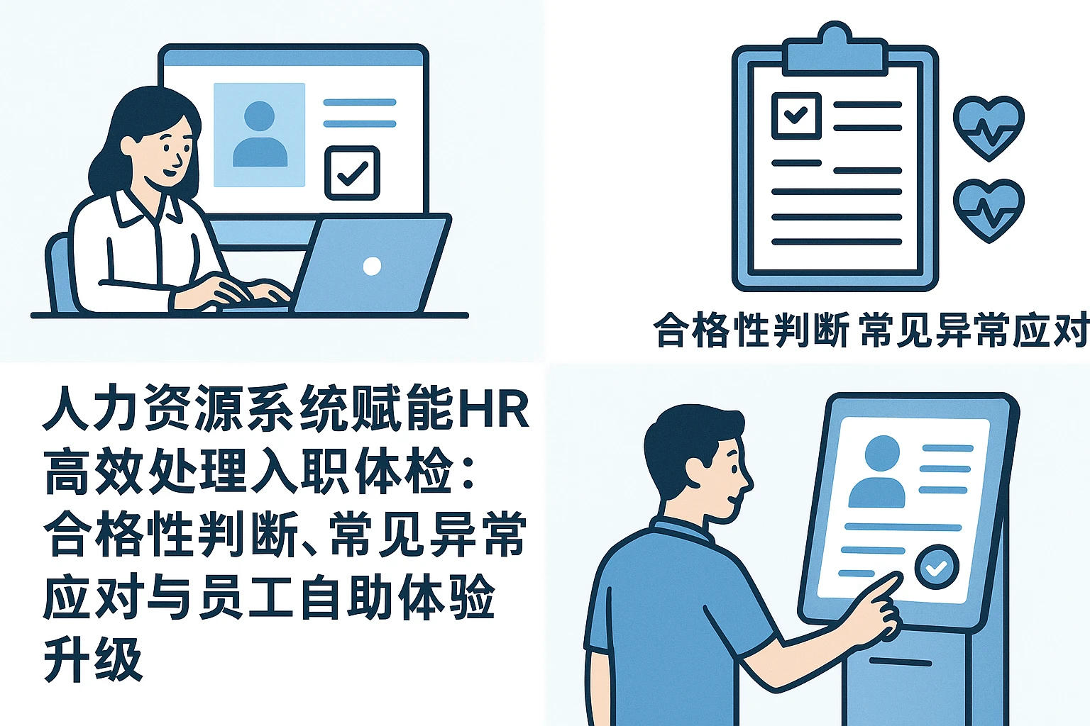 人力资源系统赋能HR高效处理入职体检：合格性判断、常见异常应对与员工自助体验升级