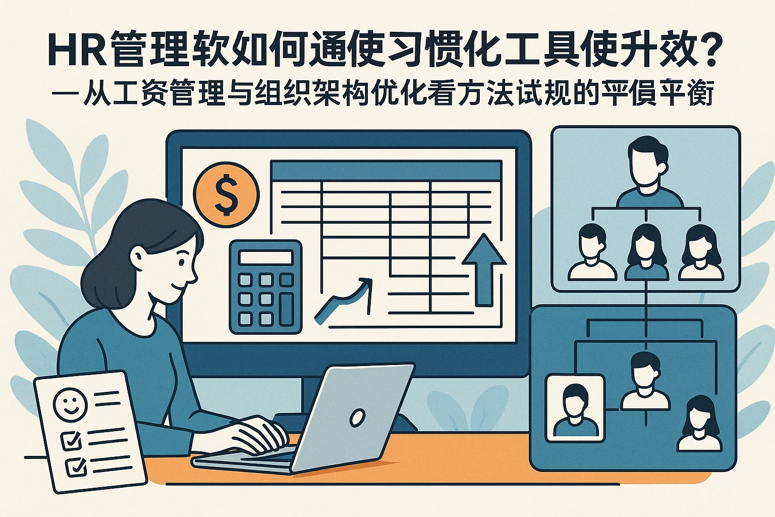 HR管理软件如何通过习惯化工具应用提升人事效率?——从工资管理与组织架构优化看方法与习惯的平衡