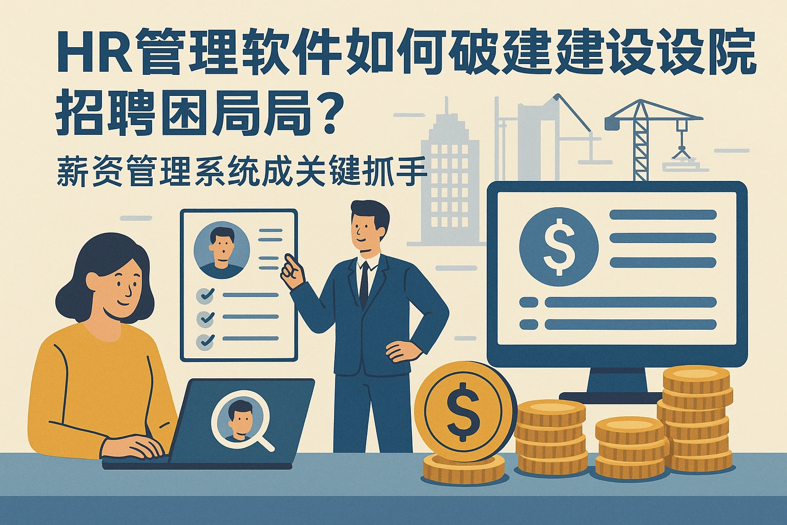 HR管理软件如何破解建筑设计院招聘困局?薪资管理系统成关键抓手