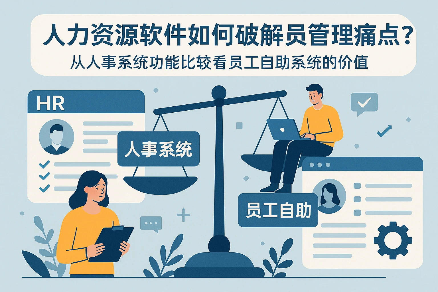 人力资源软件如何破解员工管理痛点？从人事系统功能比较看员工自助系统的价值