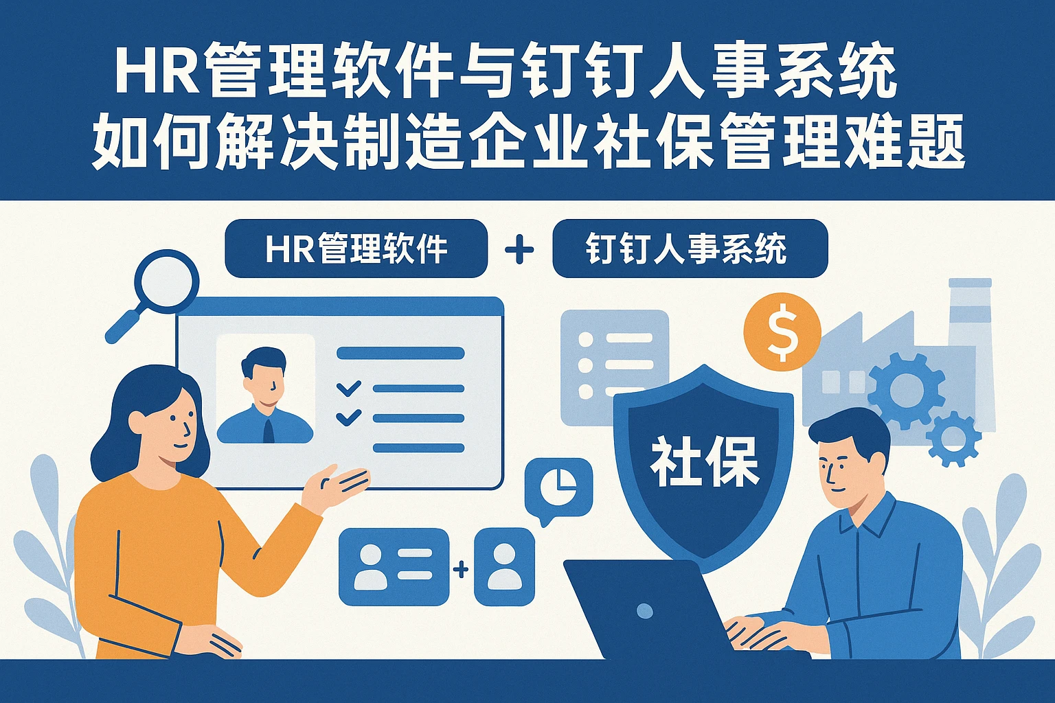 HR管理软件与钉钉人事系统如何解决制造企业社保管理难题