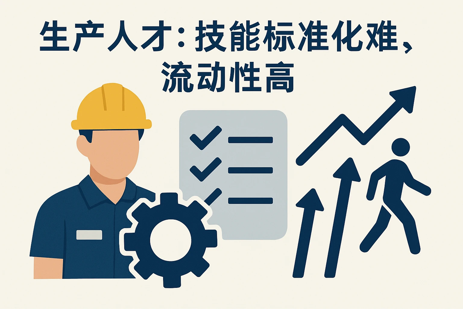 2. 生产人才：技能标准化难，流动性高