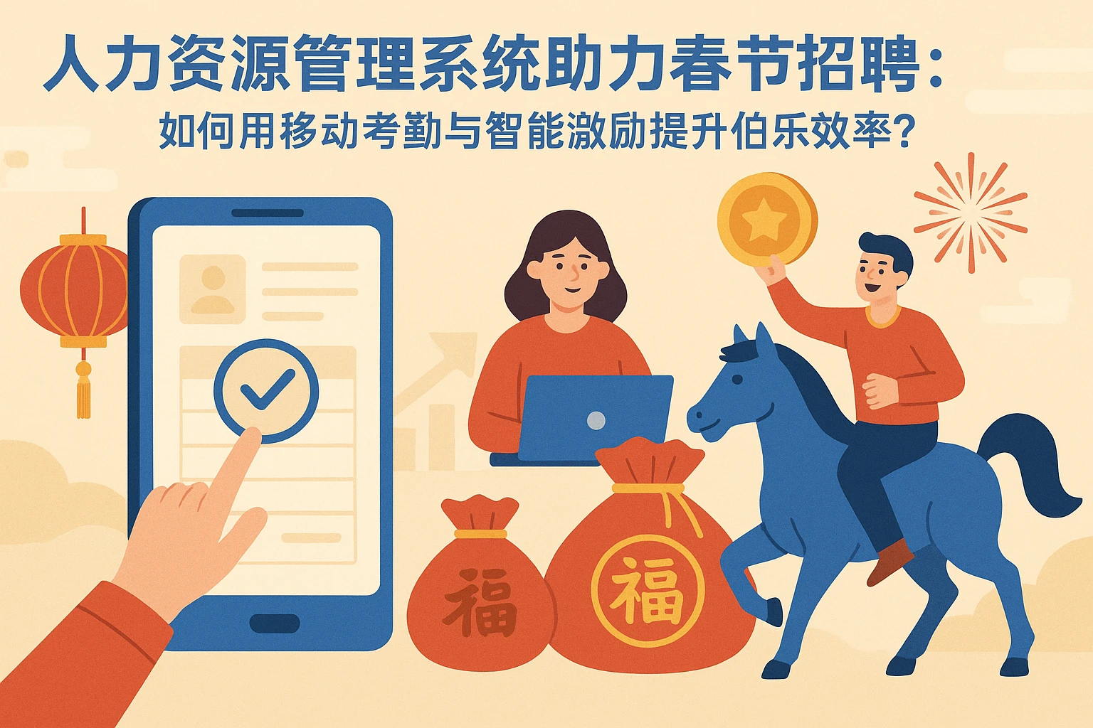 人力资源管理系统助力春节招聘：如何用移动考勤与智能激励提升伯乐效率？