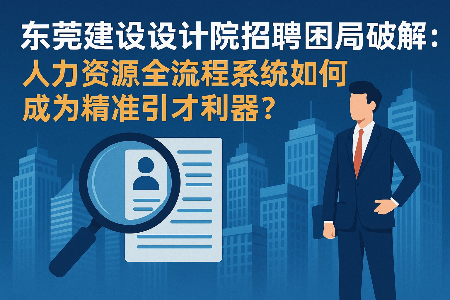 东莞建筑设计院招聘困局破解:人力资源全流程系统如何成为精准引才利器?