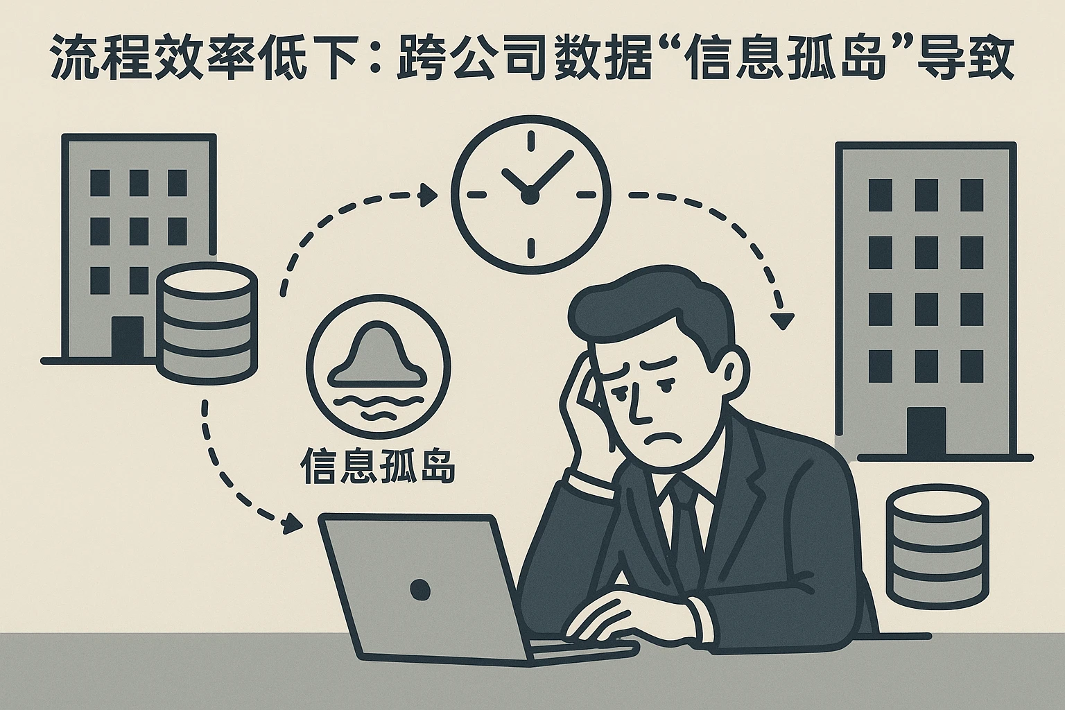 2. 流程效率低下：跨公司数据“信息孤岛”导致的延迟