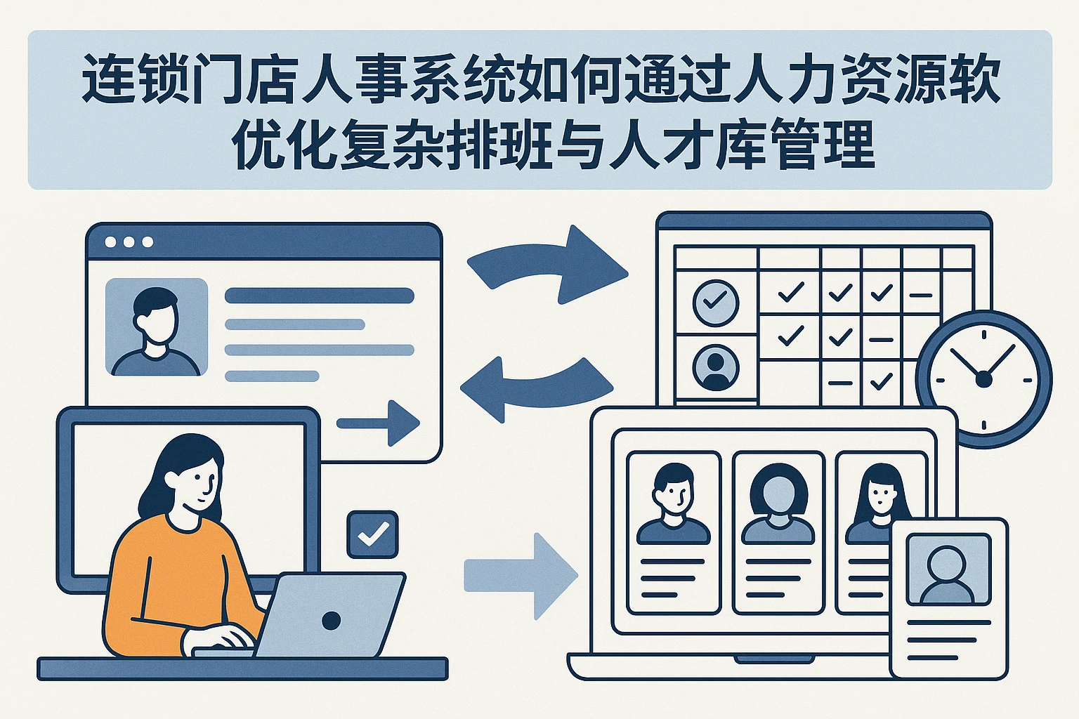 连锁门店人事系统如何通过人力资源软件优化复杂排班与人才库管理