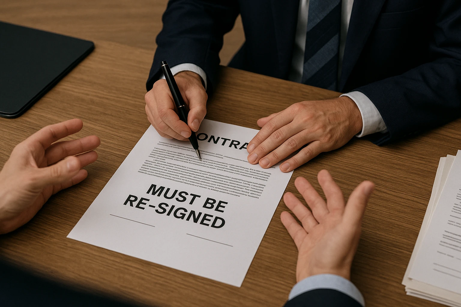 必须重签合同的场景