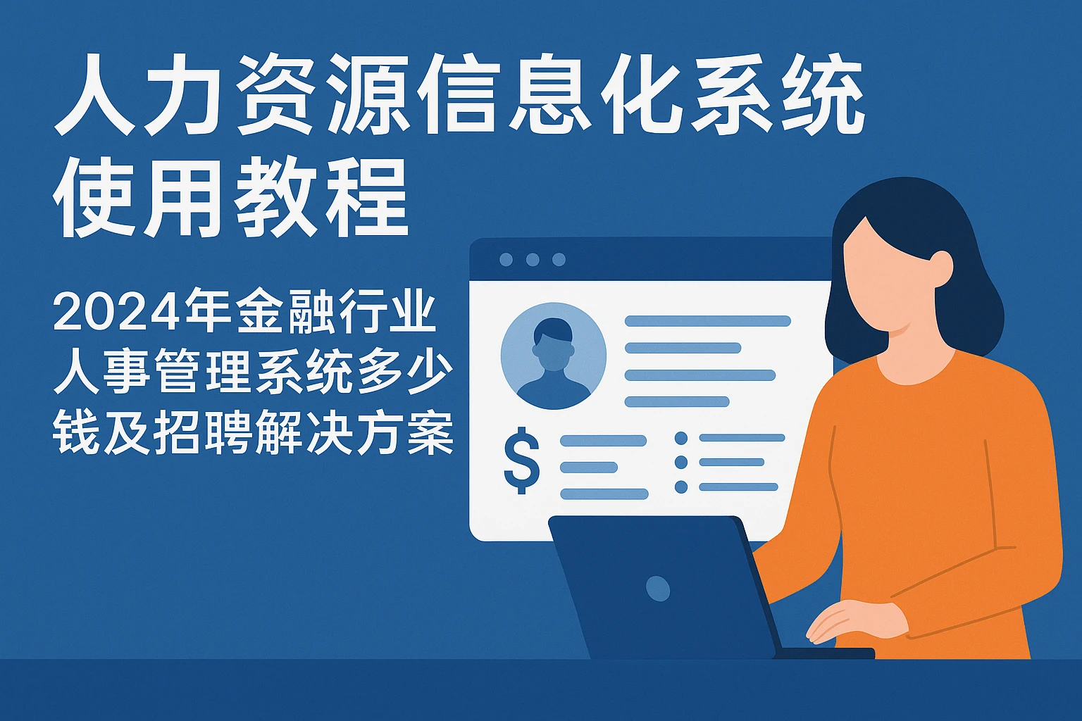 人力资源信息化系统使用教程：2024年金融行业人事管理系统多少钱及招聘解决方案