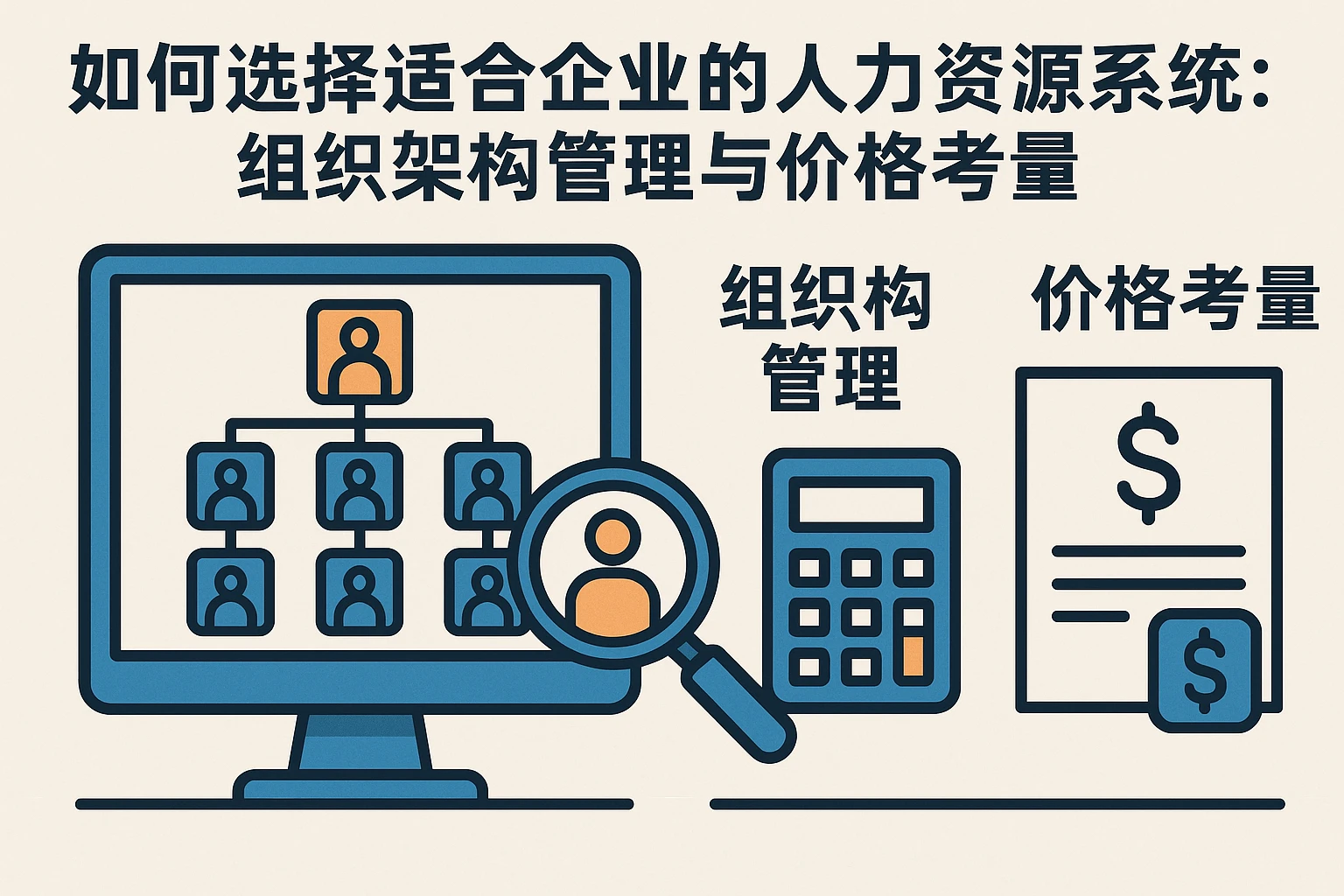 如何选择适合企业的人力资源系统：组织架构管理与价格考量